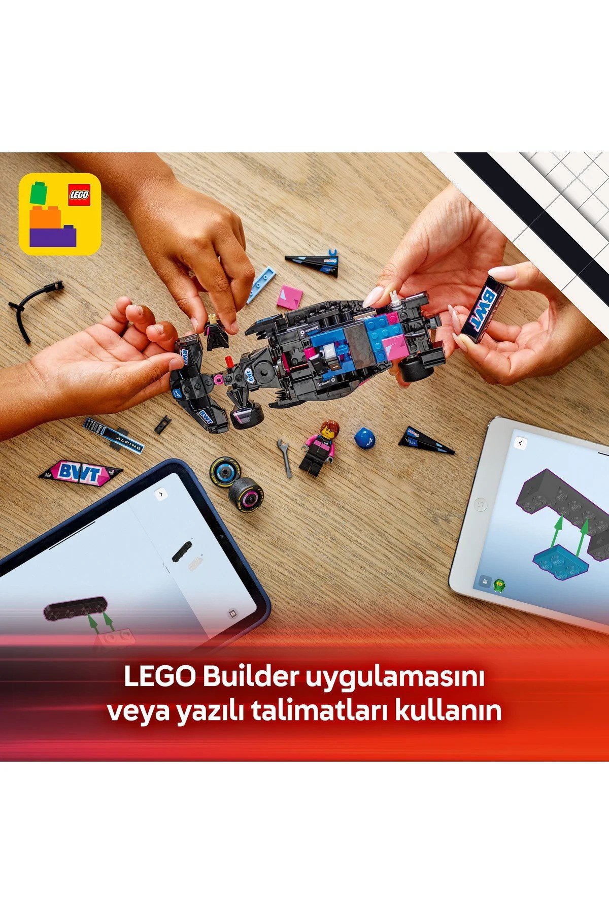 ® Speed Champions BWT Alpine F1® Team A524 Yarış Arabası 77248 - 10+ Oyuncak Yapım Seti (258P)