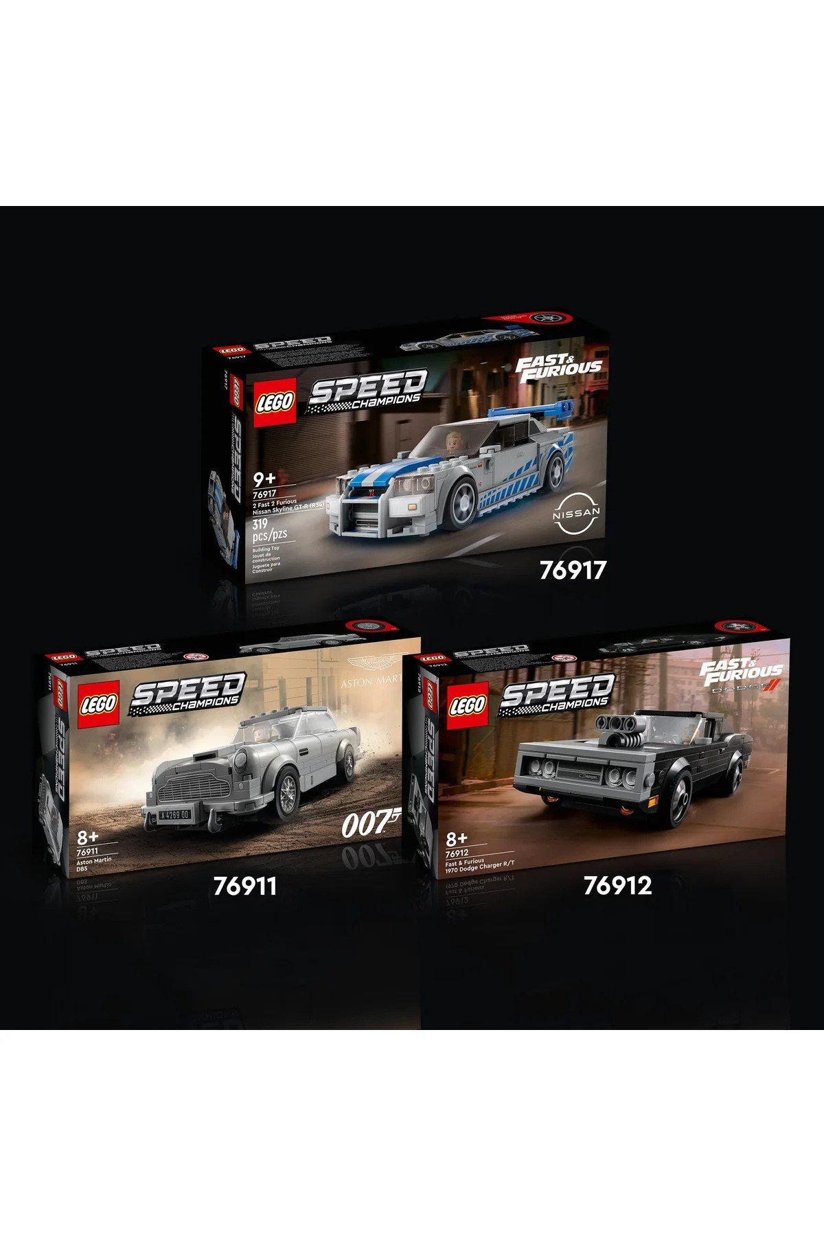 ® Speed Champions Daha Hızlı Daha Öfkeli Nissan Skyline GT-R (R34) 76917 - 9+ Yapım Seti (319P)