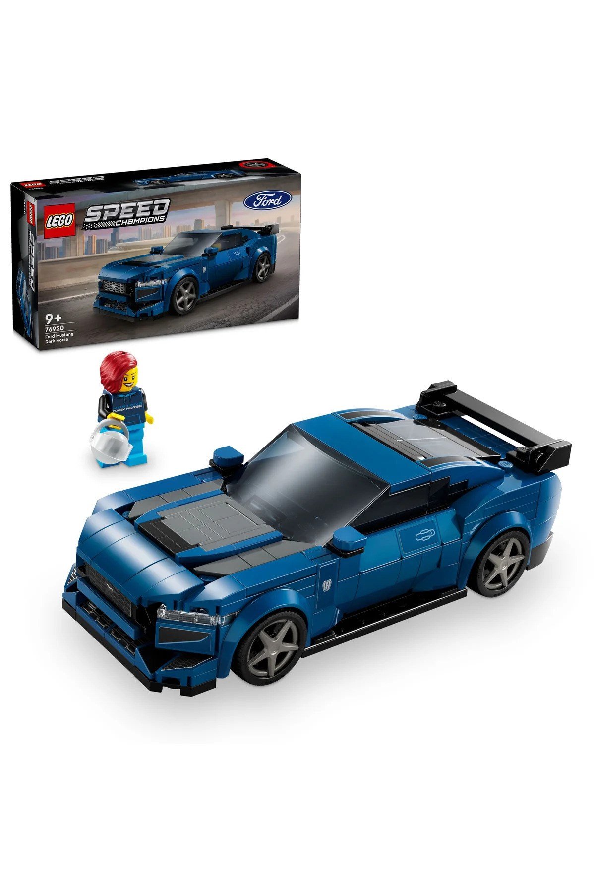 ® Speed Champions Ford Mustang Dark Horse Spor Araba 76920 - 9+ Oyuncak Yapım Seti (344P)