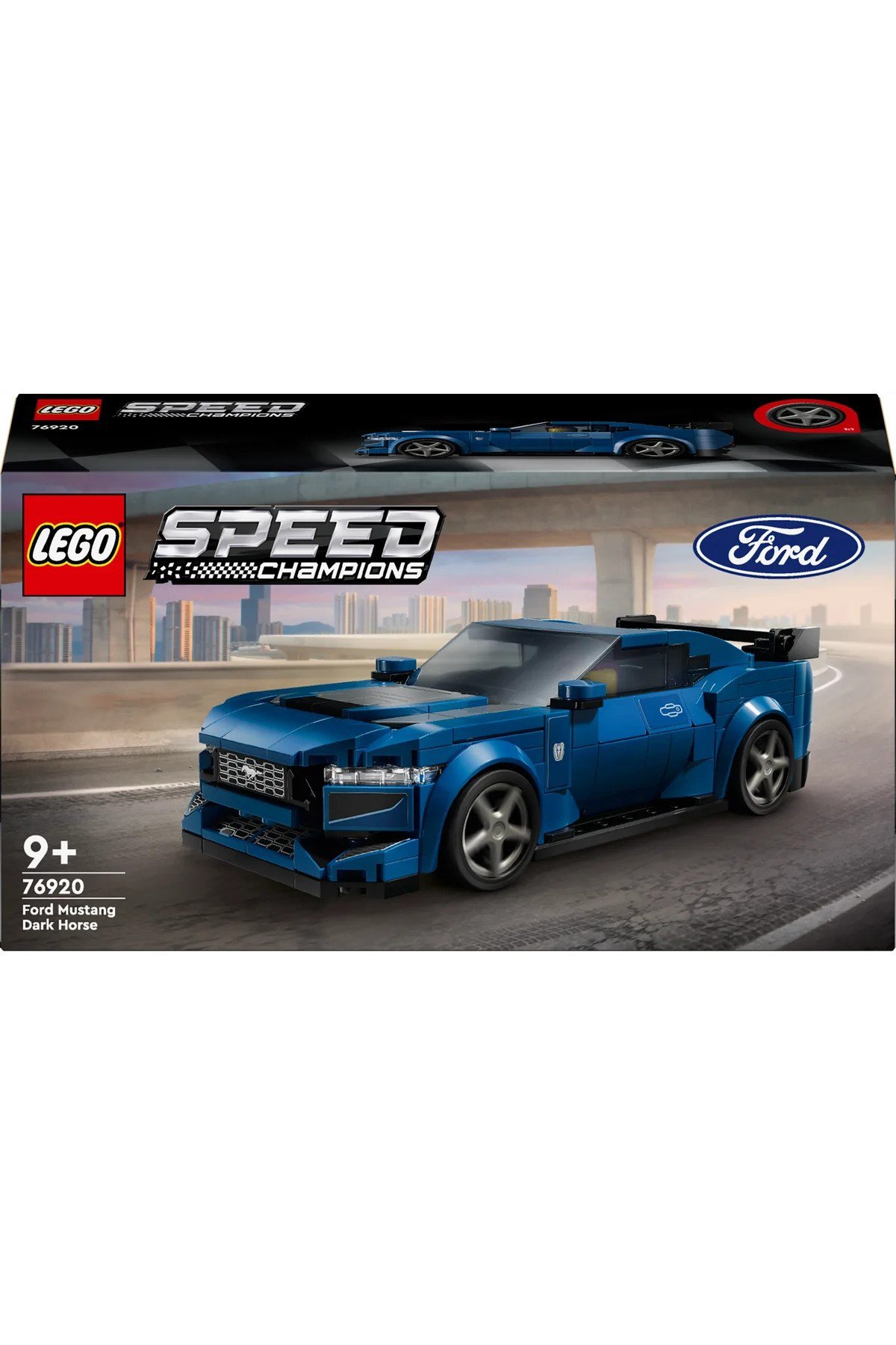 ® Speed Champions Ford Mustang Dark Horse Spor Araba 76920 - 9+ Oyuncak Yapım Seti (344P)