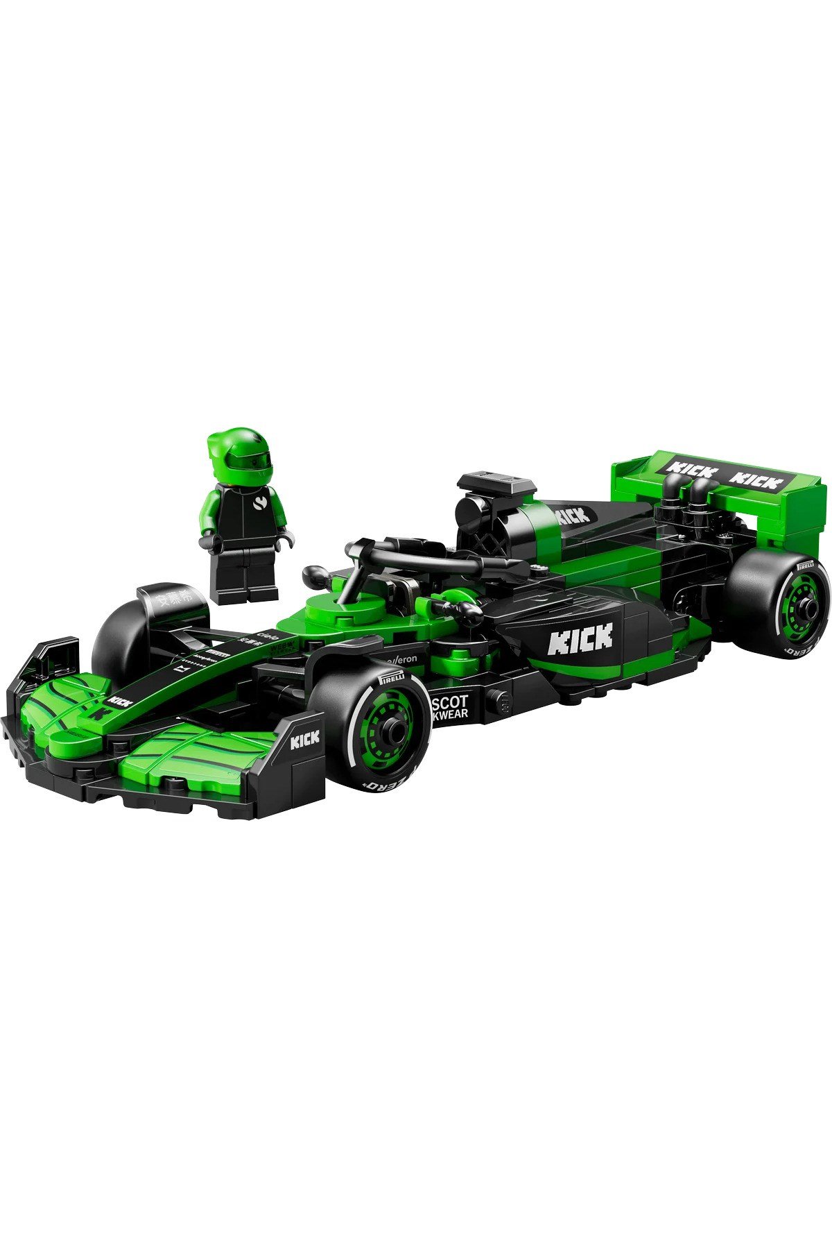 ® Speed Champions KICK Sauber F1® Team C44 Yarış Arabası 77247- 10+ Oyuncak Yapım Seti (259P)