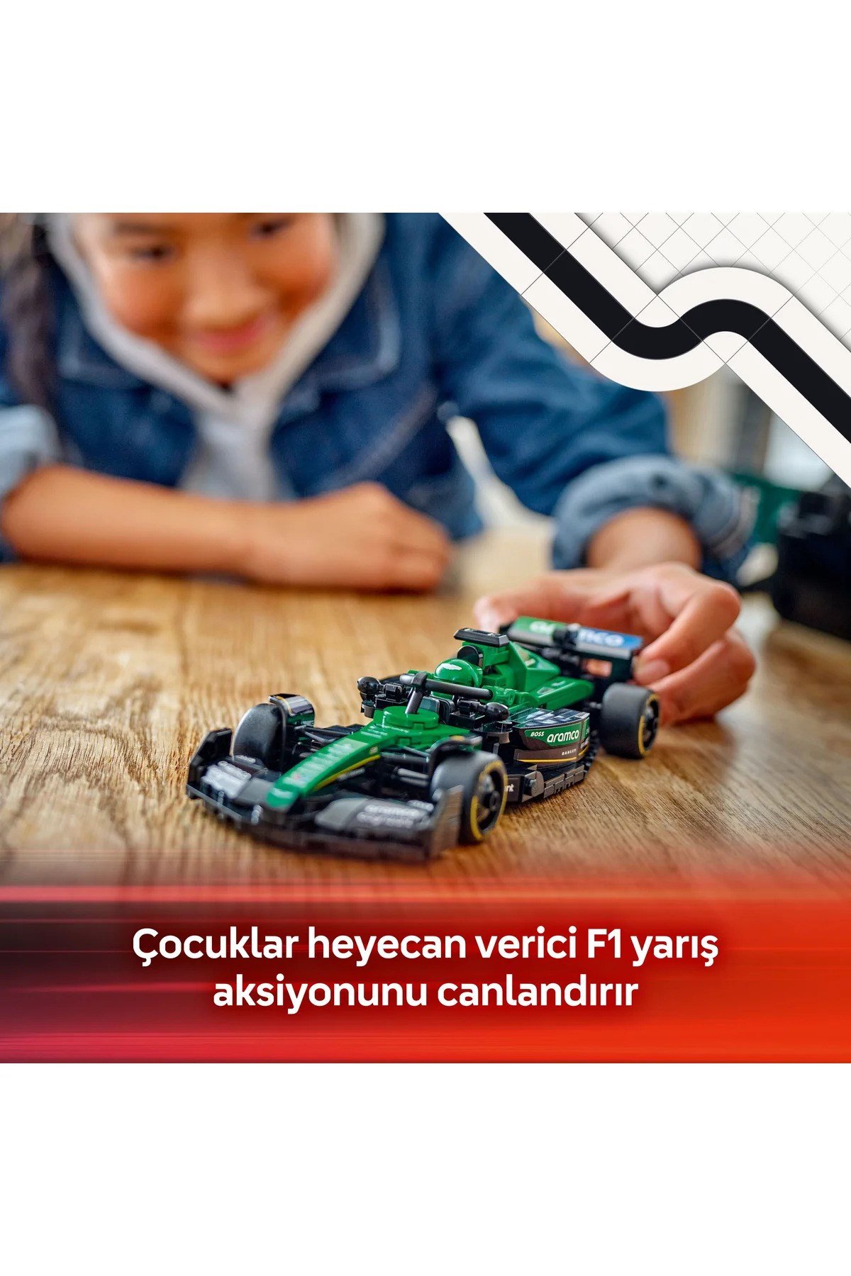 ® Speed Champions KICK Sauber F1® Team C44 Yarış Arabası 77247- 10+ Oyuncak Yapım Seti (259P)