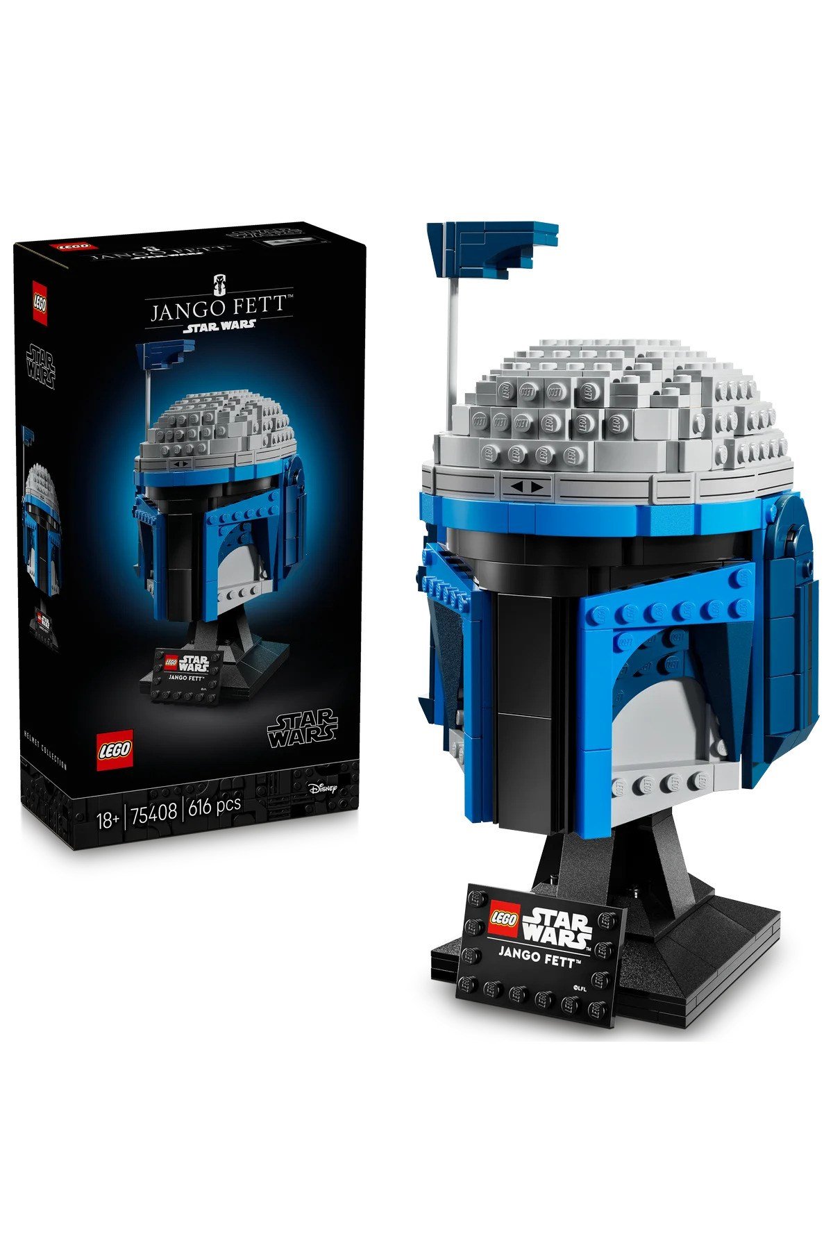 ® Star Wars: Klonların Saldırısı Jango Fett™ Kaskı 75408 - Yetişkinler için Model Yapım Seti (616P)