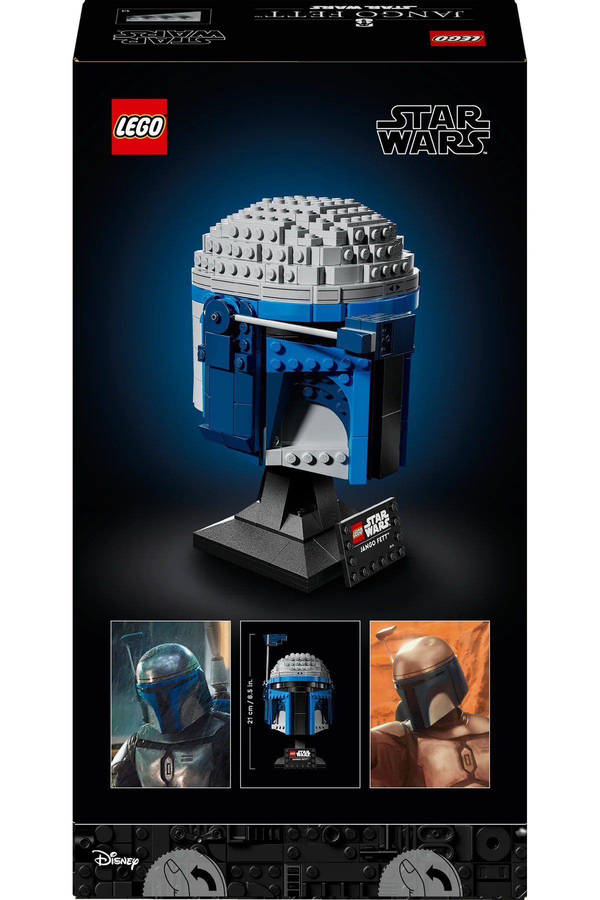 ® Star Wars: Klonların Saldırısı Jango Fett™ Kaskı 75408 - Yetişkinler için Model Yapım Seti (616P)