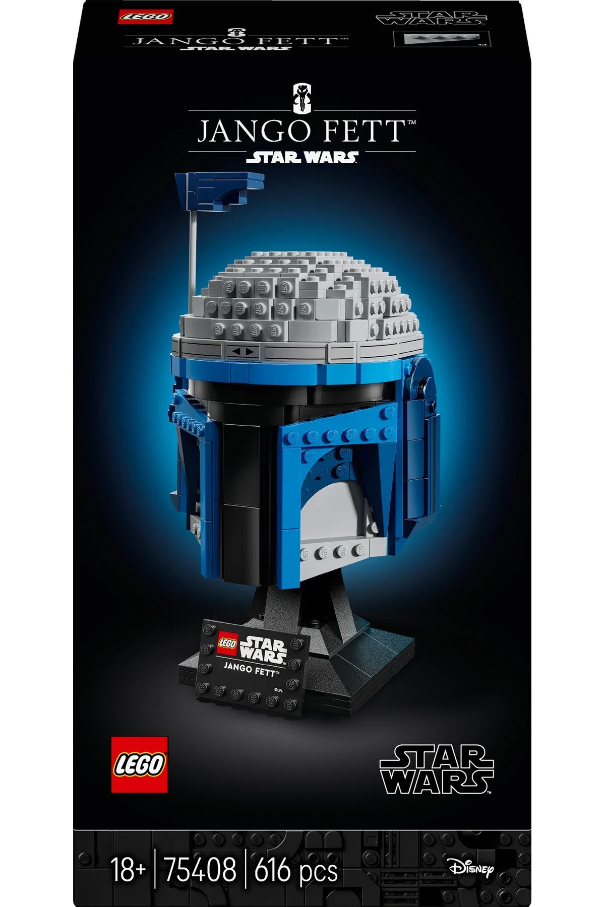 ® Star Wars: Klonların Saldırısı Jango Fett™ Kaskı 75408 - Yetişkinler için Model Yapım Seti (616P)