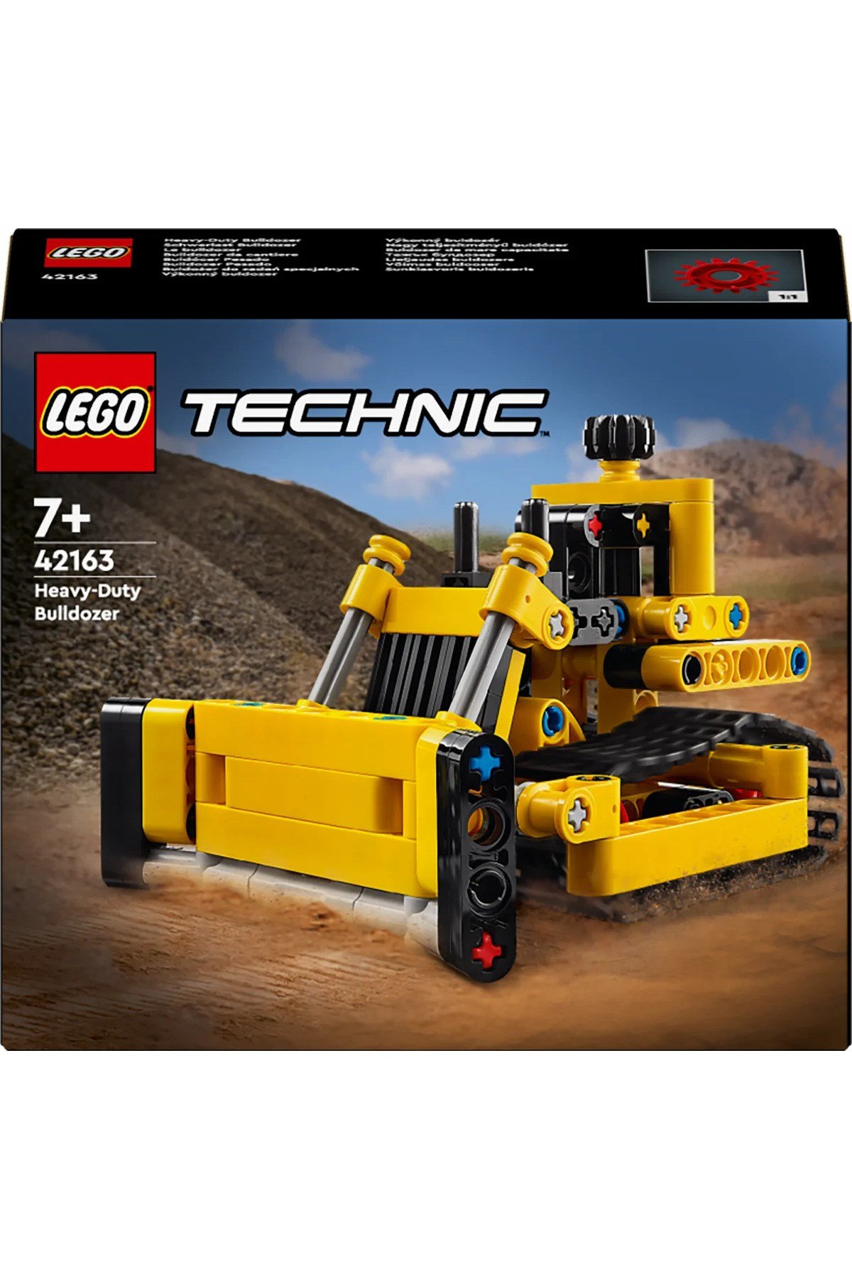 ® Technic Ağır İş Buldozeri 42163 - 7+ Çocuklar için Yaratıcı Oyuncak Model Yapım Seti (195P)