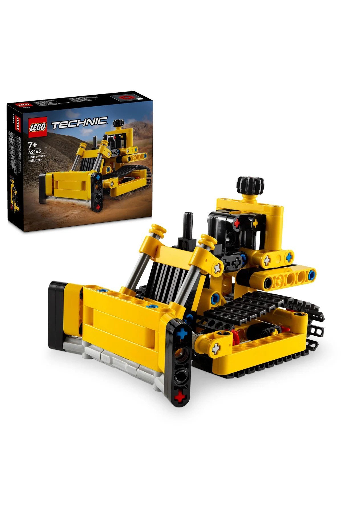 ® Technic Ağır İş Buldozeri 42163 - 7+ Çocuklar için Yaratıcı Oyuncak Model Yapım Seti (195P)