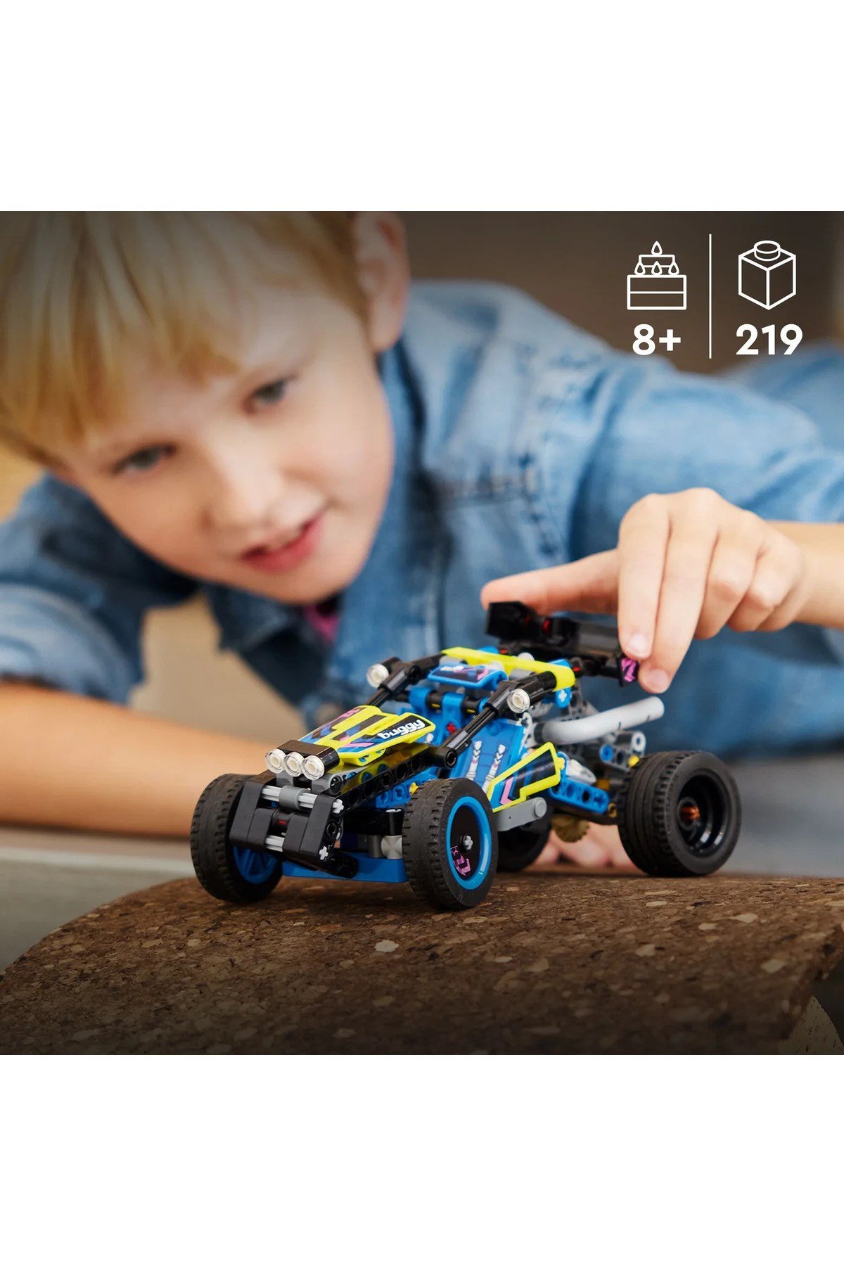 ® Technic Arazi Yarışı Arabası 42164 - 8+ Çocuklar için Oyuncak Yapım Seti (219P)