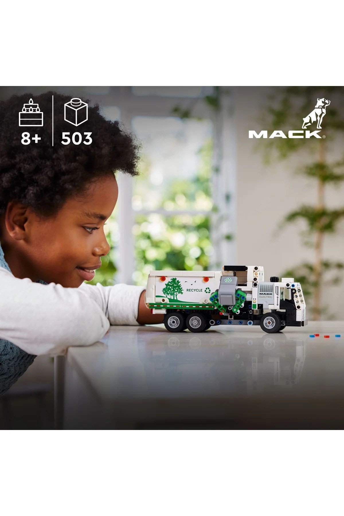 ® Technic Mack® LR Electric Çöp Kamyonu 42167 - 8+ Çocuklar için Oyuncak Model Yapım Seti (503P)