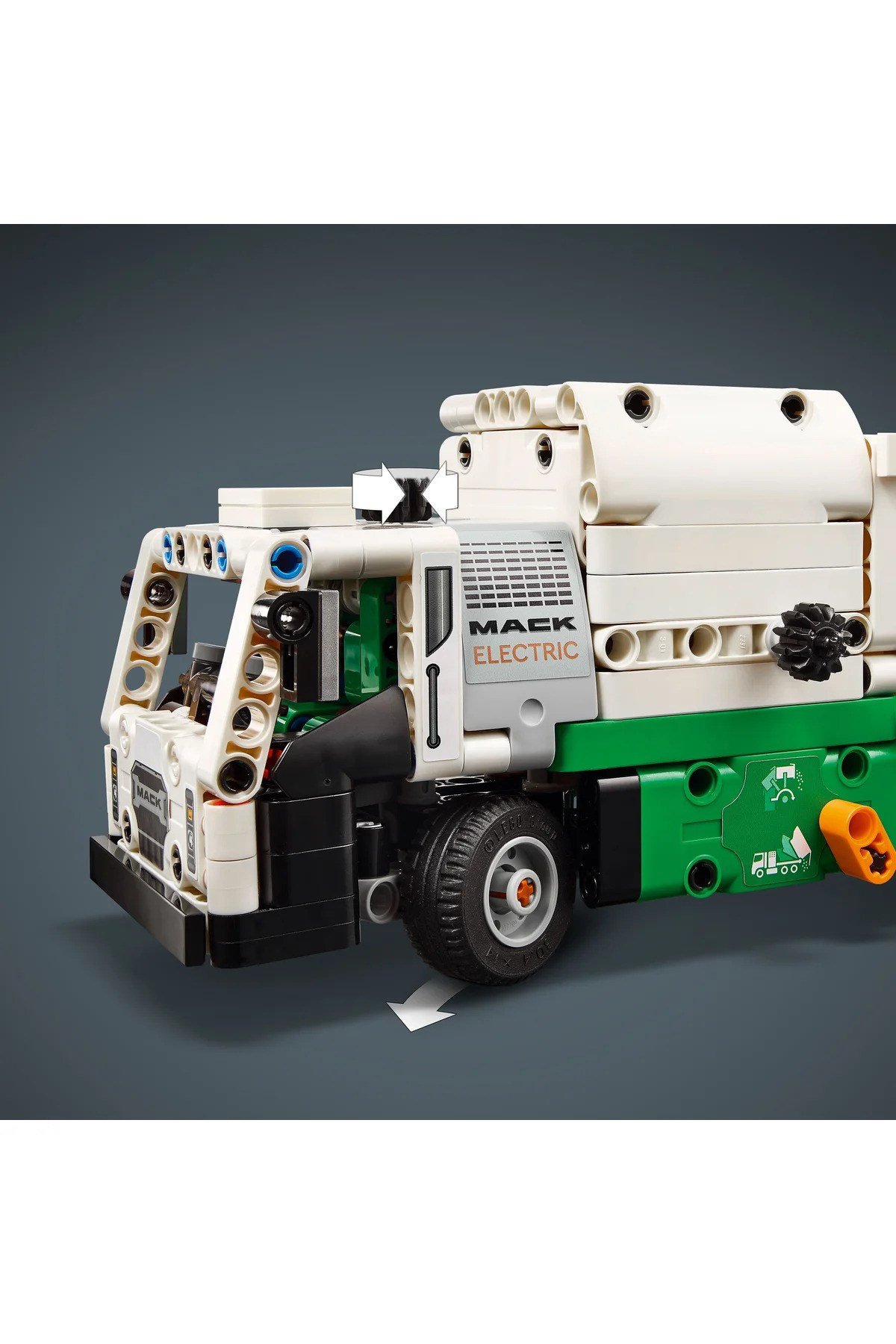 ® Technic Mack® LR Electric Çöp Kamyonu 42167 - 8+ Çocuklar için Oyuncak Model Yapım Seti (503P)