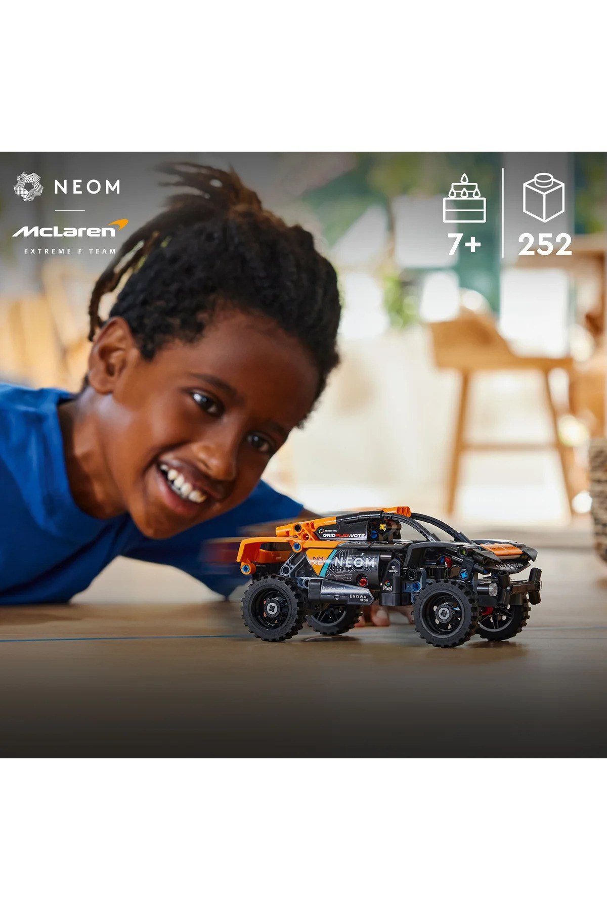 ® Technic NEOM McLaren Extreme E Race Car 42166 - 7+ Çocuklar için Oyuncak Model Yapım Seti (252P)