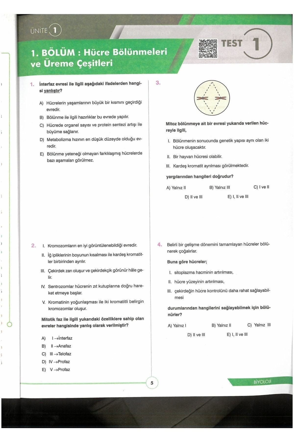 10 Sınfı Biyoloji Soru Bankası