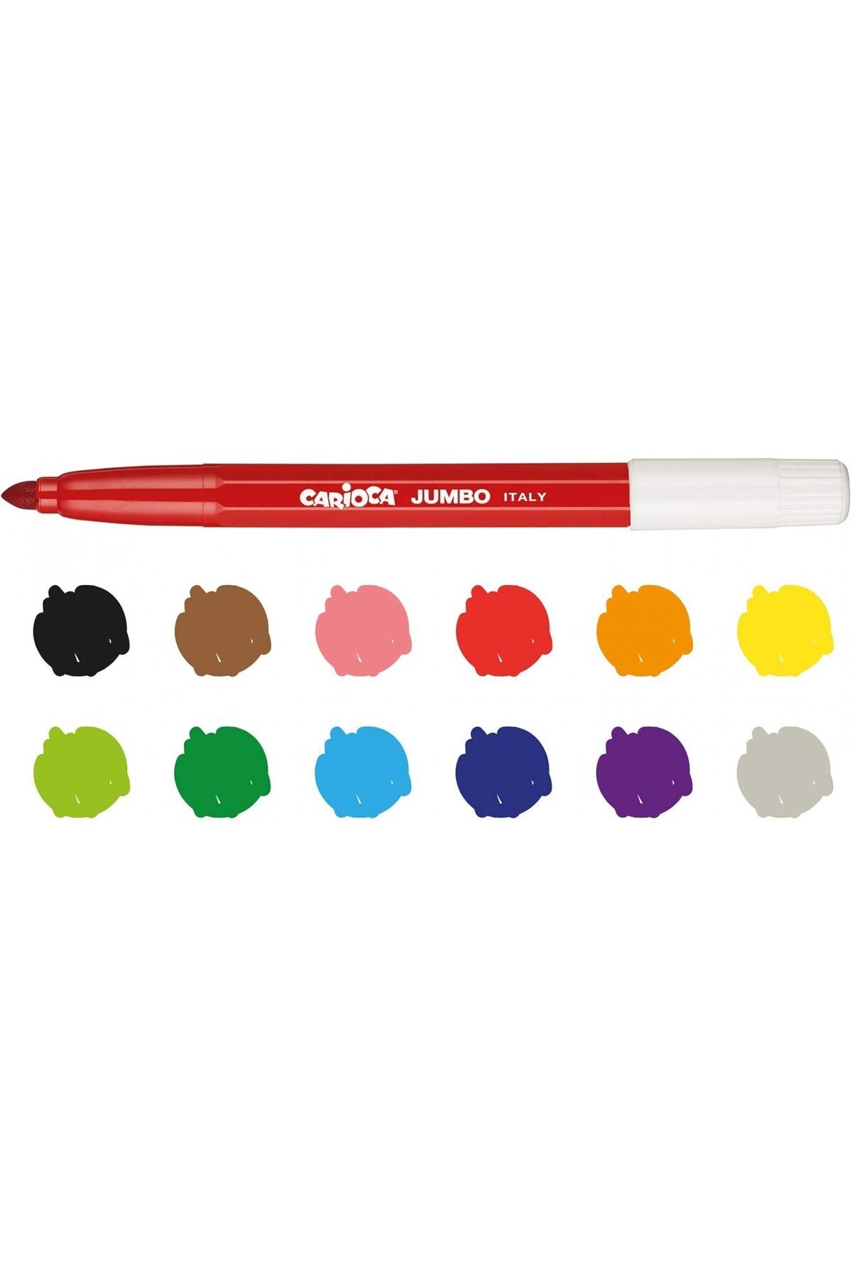 12'li Jumbo Süper Yıkanabilir Keçeli Boya Kalemi / 40569