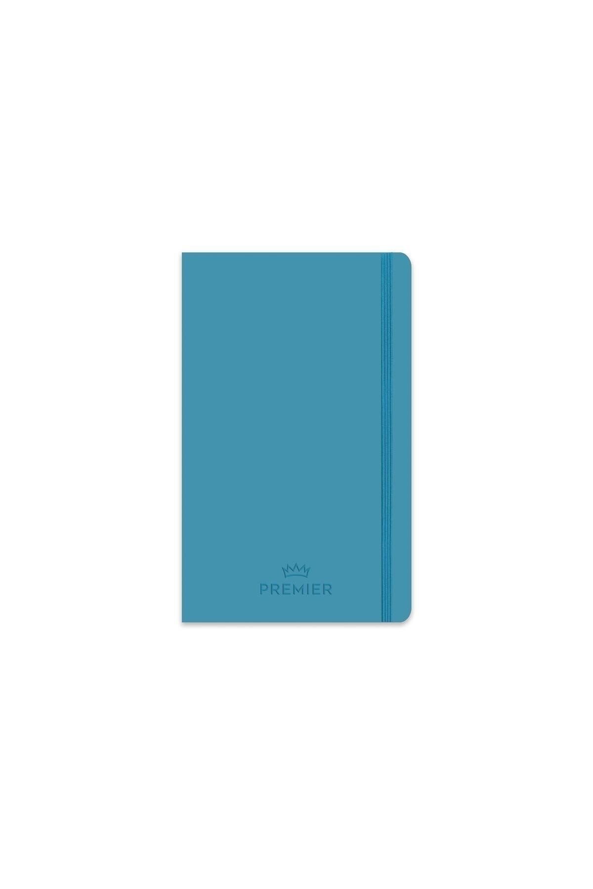 13x21 Düz Premier Defter - Mavi