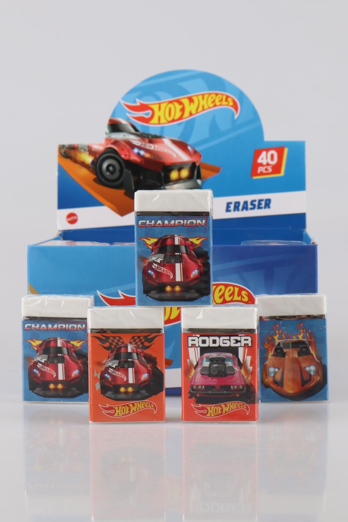 2024 YENİ SEZON LİSANSLI HOT WHEELS 2'Lİ KURŞUN KALEM VE SİLGİ SETİ