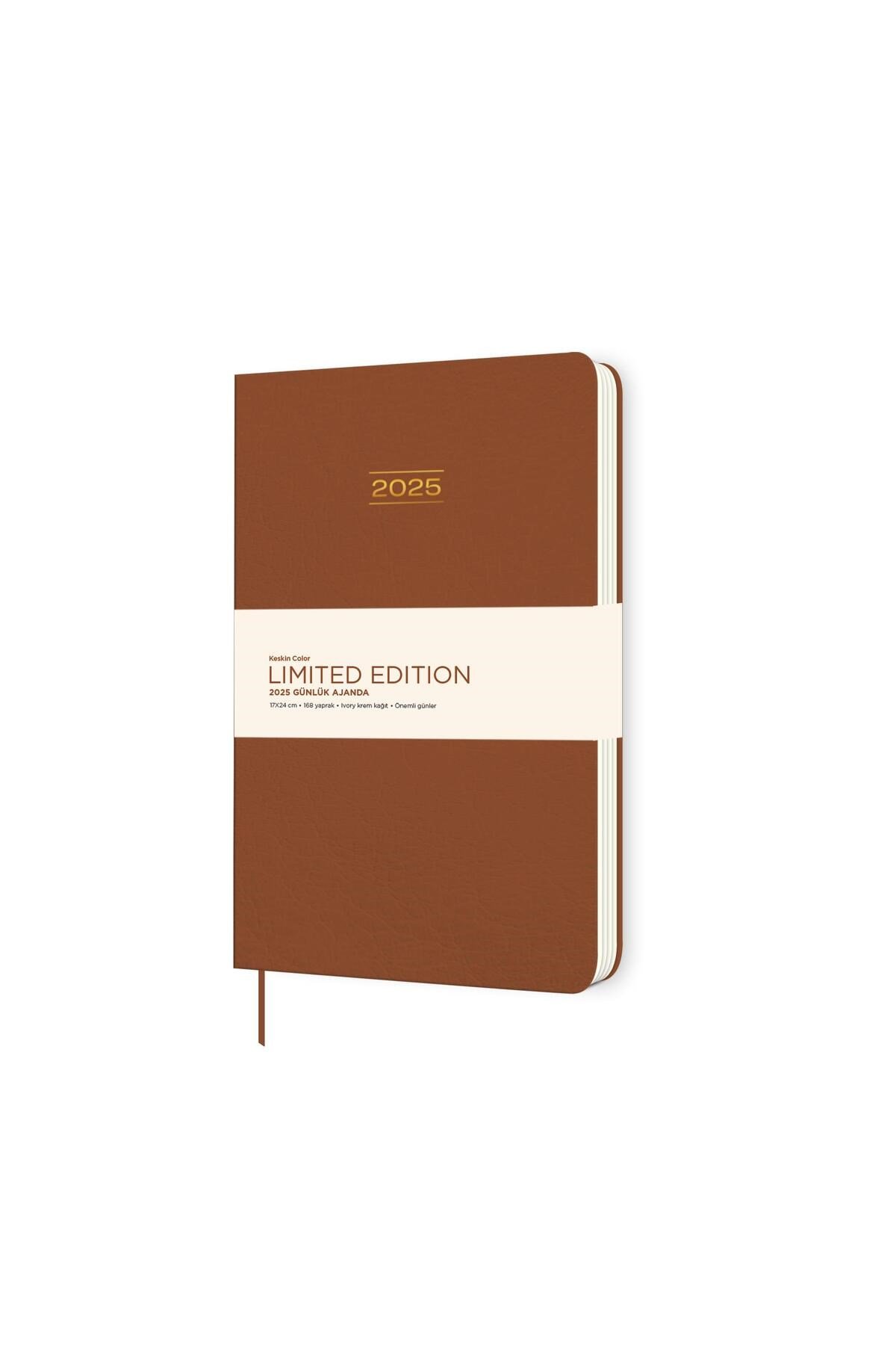 2025-17*24 Ciltli Limited Edition Günlük Ajanda - Kahverengi