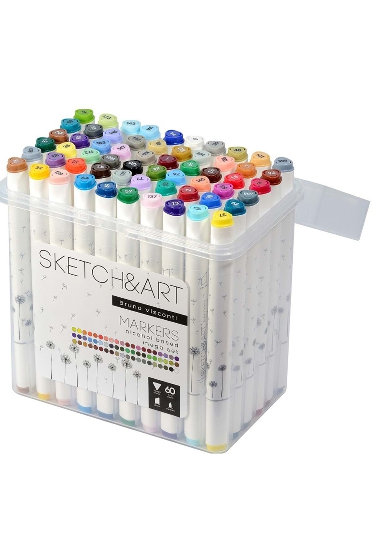 22-0077 Twin Marker Sketch & Art 60 Renk