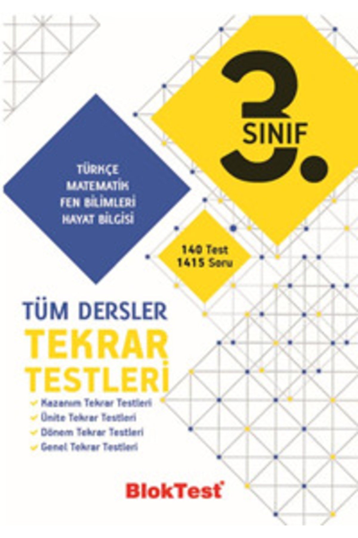 3. Sınıf Tüm Dersler Tekrar Testleri 9786052197028