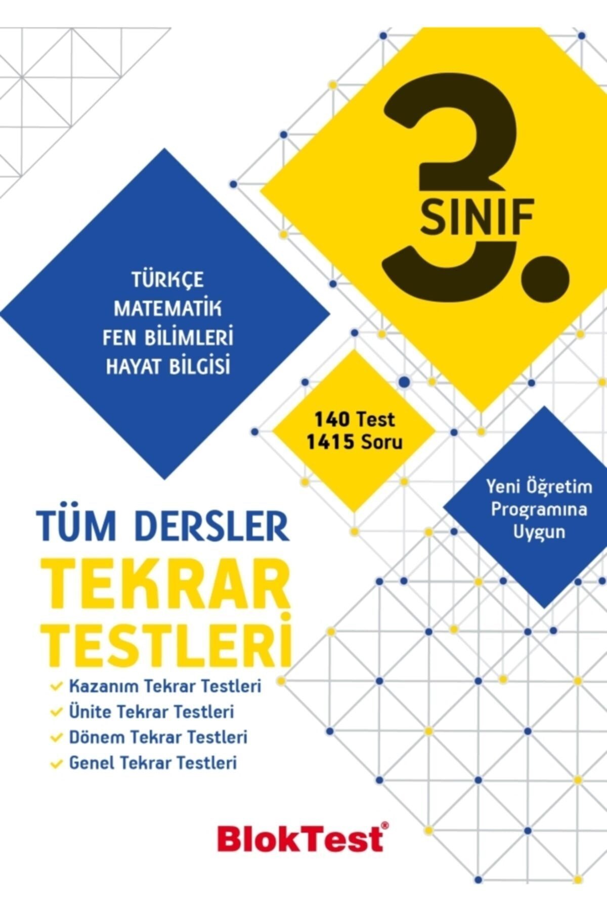 3. Sınıf Tüm Dersler Tekrar Testleri Bloktest Yayınları