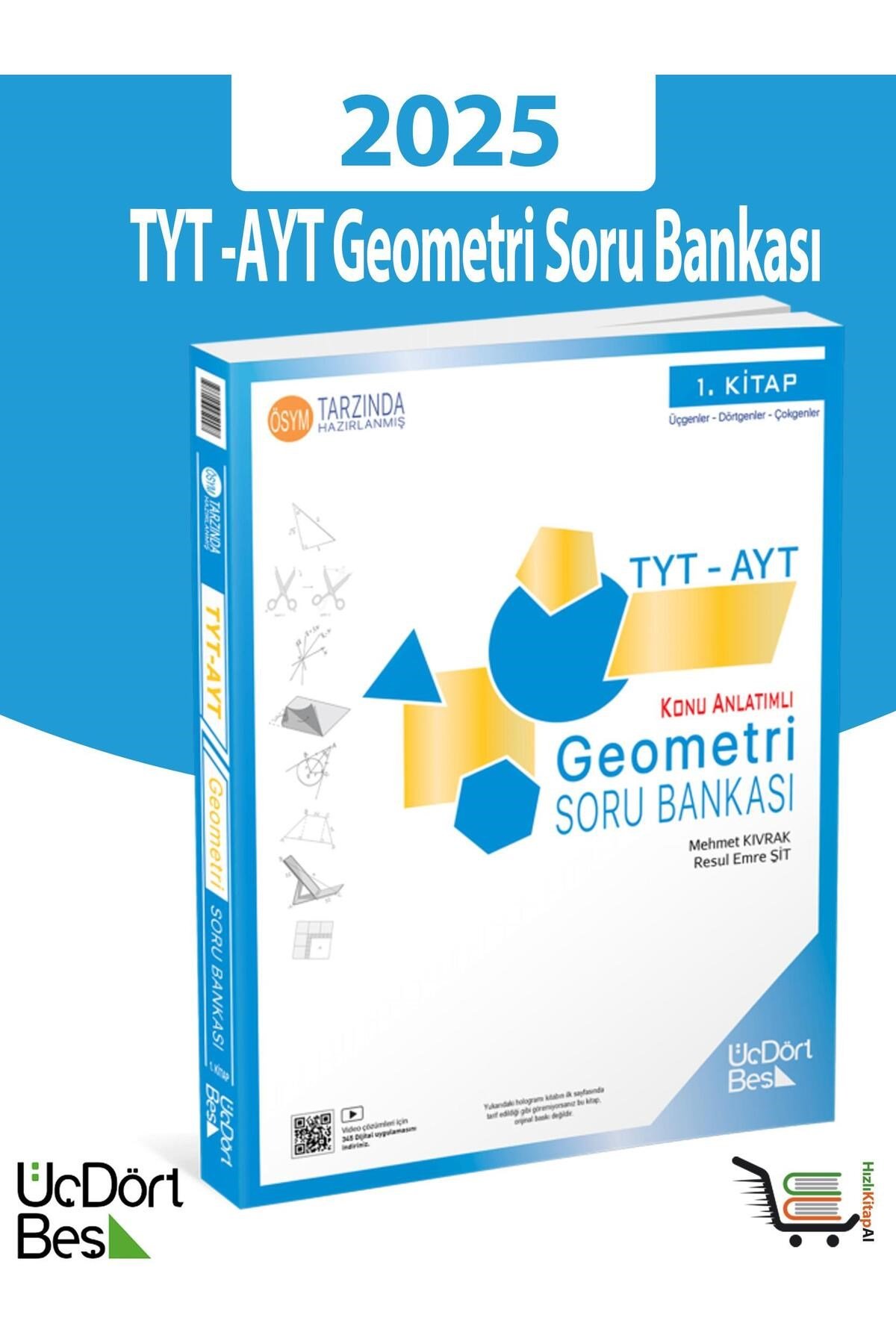 345 - TYT-AYT 2025 Model Geometri Soru Bankası - GÜNCEL BASKI