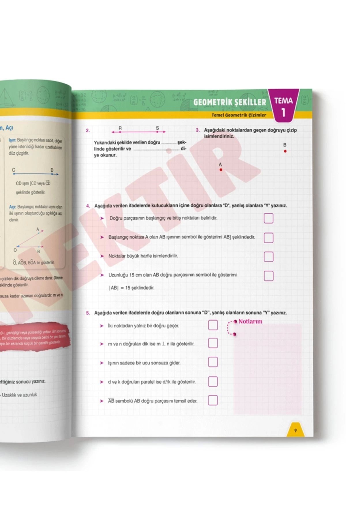 5.sınıf MATEMATİK Etkileşimli Defter