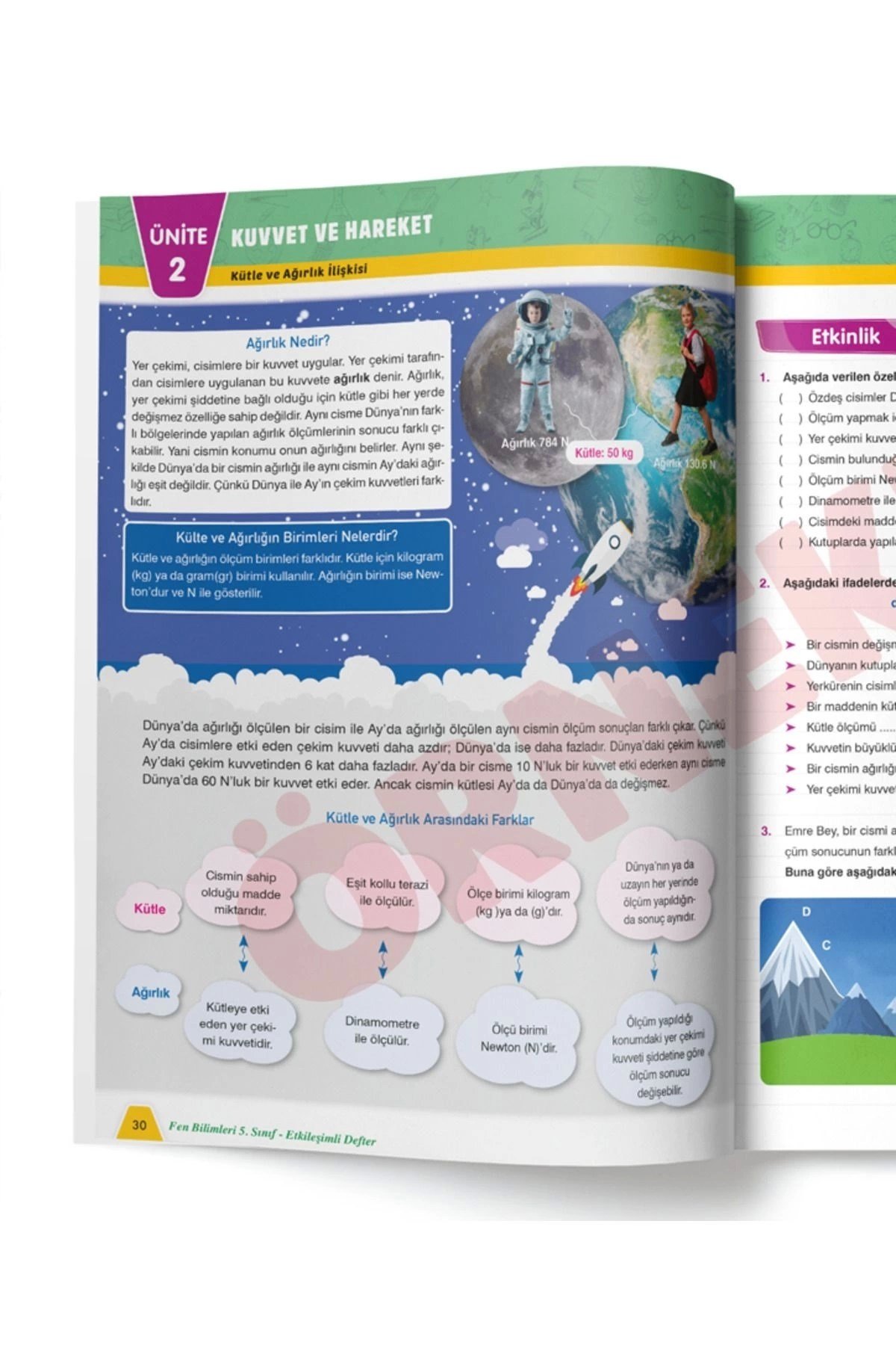 5.sınıf FEN BİLİMLERİ Etkileşimli Defter