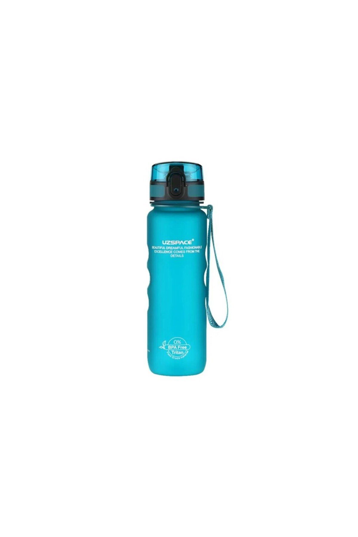 500ml Tutma Destekli Soft-Touch Tritan Su Matarası (Turkuaz) 1215