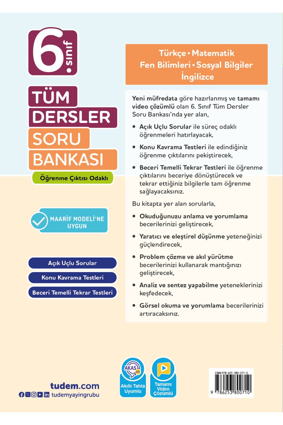 6. Sınıf Tüm Dersler Soru Bankası
