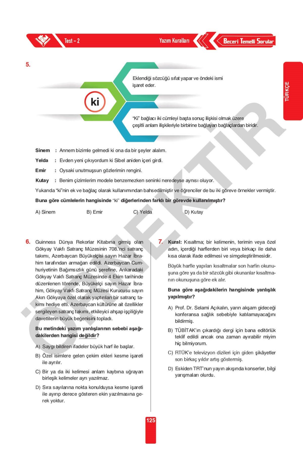 8. Sınıf LGS Tüm Dersler Soru Bankası