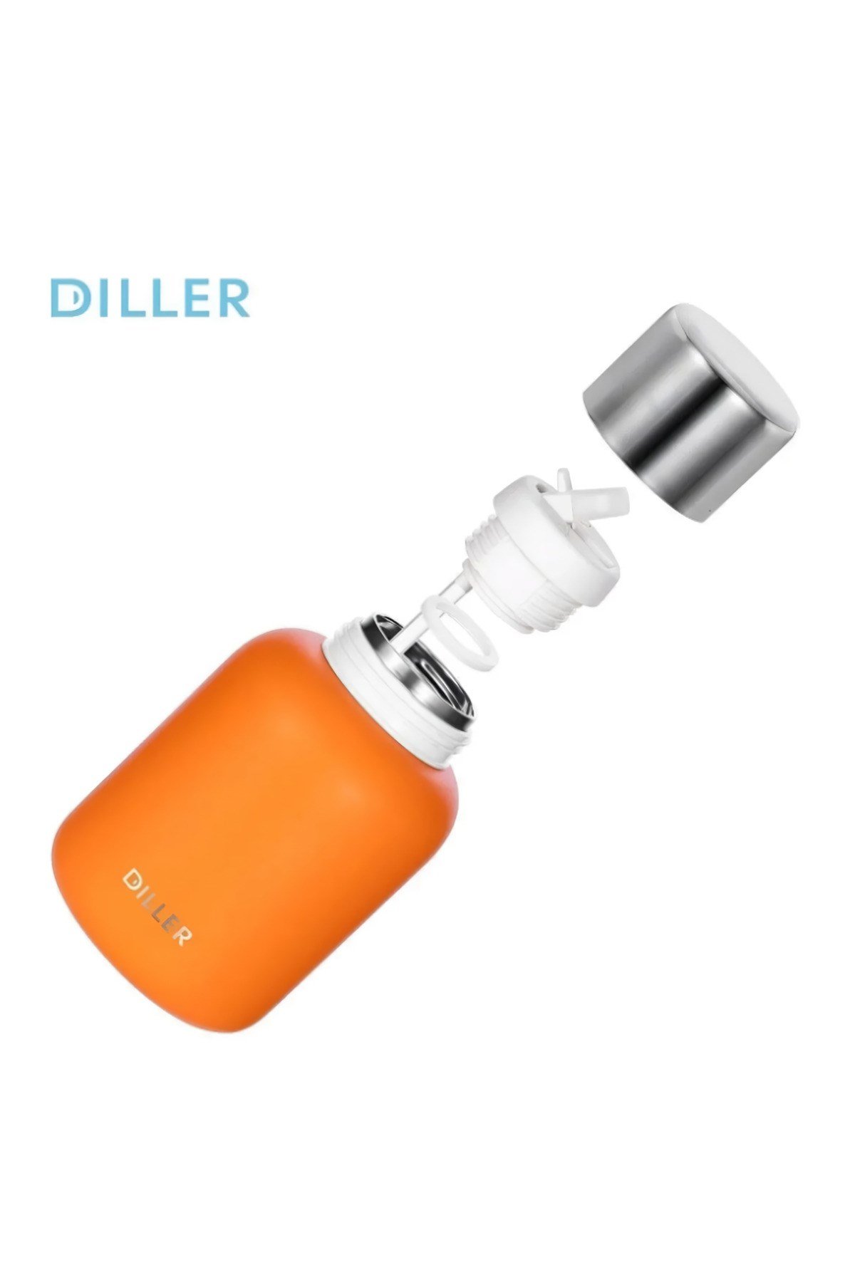 9058 650ml Kılıflı Taşıma Askılı Çift Kullanım siyah/yeşil Pipetli/bardaklı 6 Saat