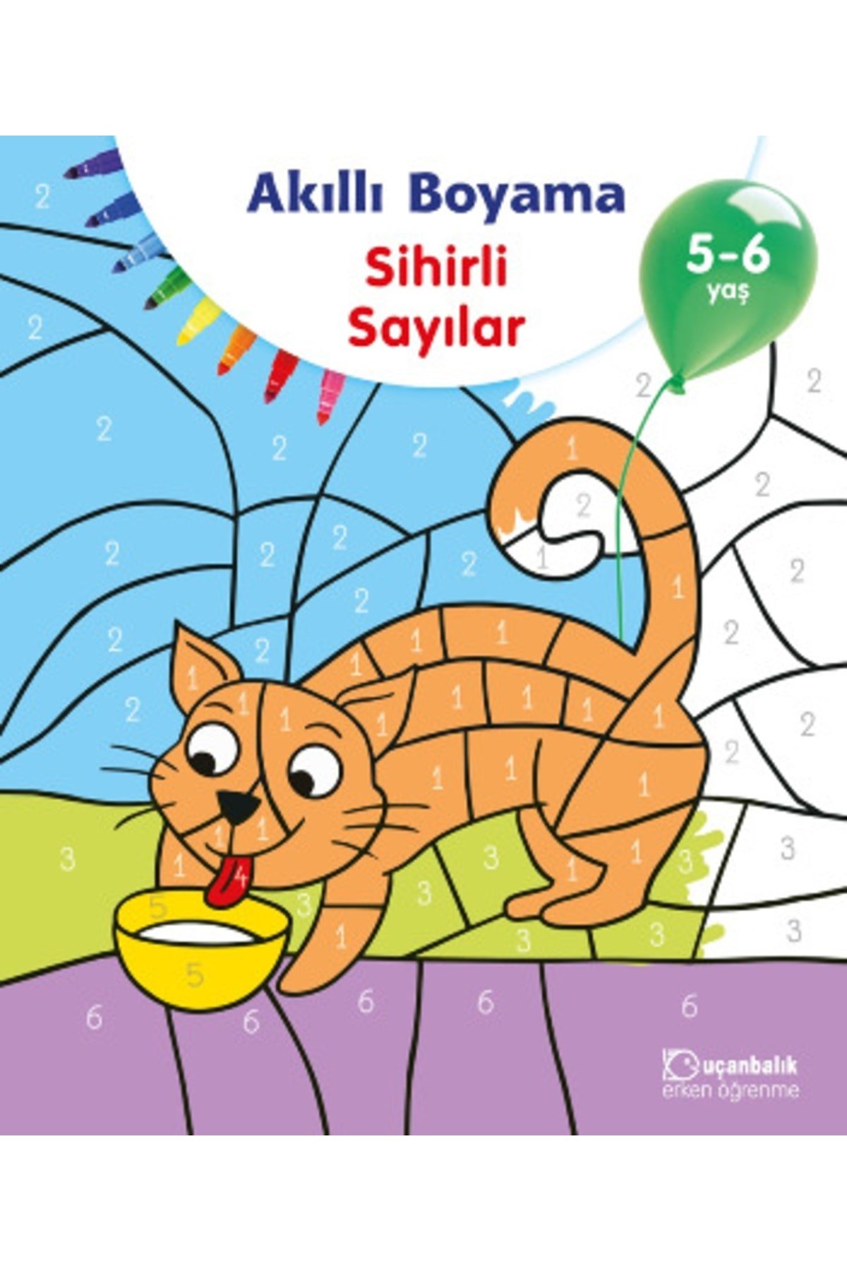 Akıllı Boyama Sihirli Sayılar 5-6 Yaş | Uçanbalık Yayıncılık 9789755873237