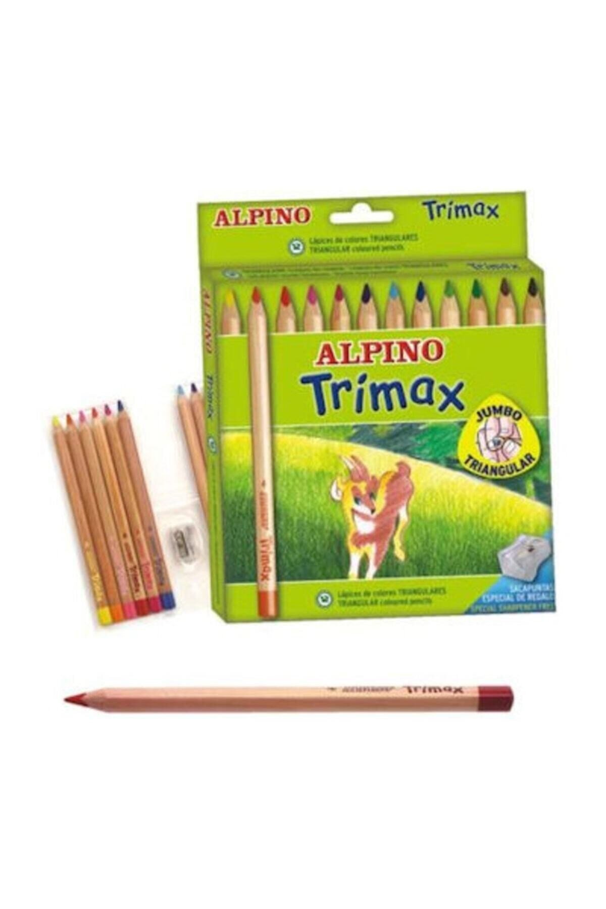 Alpino Trimax 12 Renk Jumbo Kuru Boya