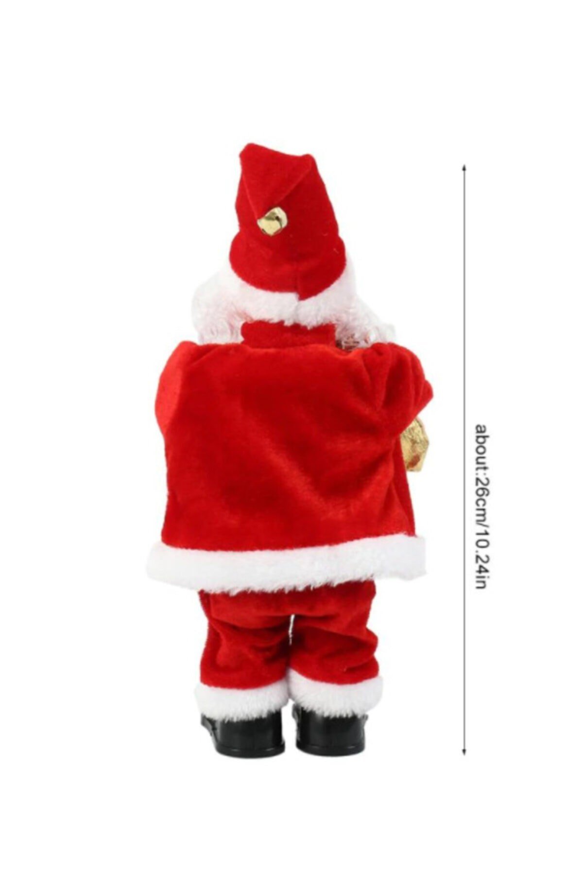 Borozan Çalan Noel Baba - Müzikli Noel Baba - Hareketli Noel Baba - Sesli Noel Baba - Noel Baba