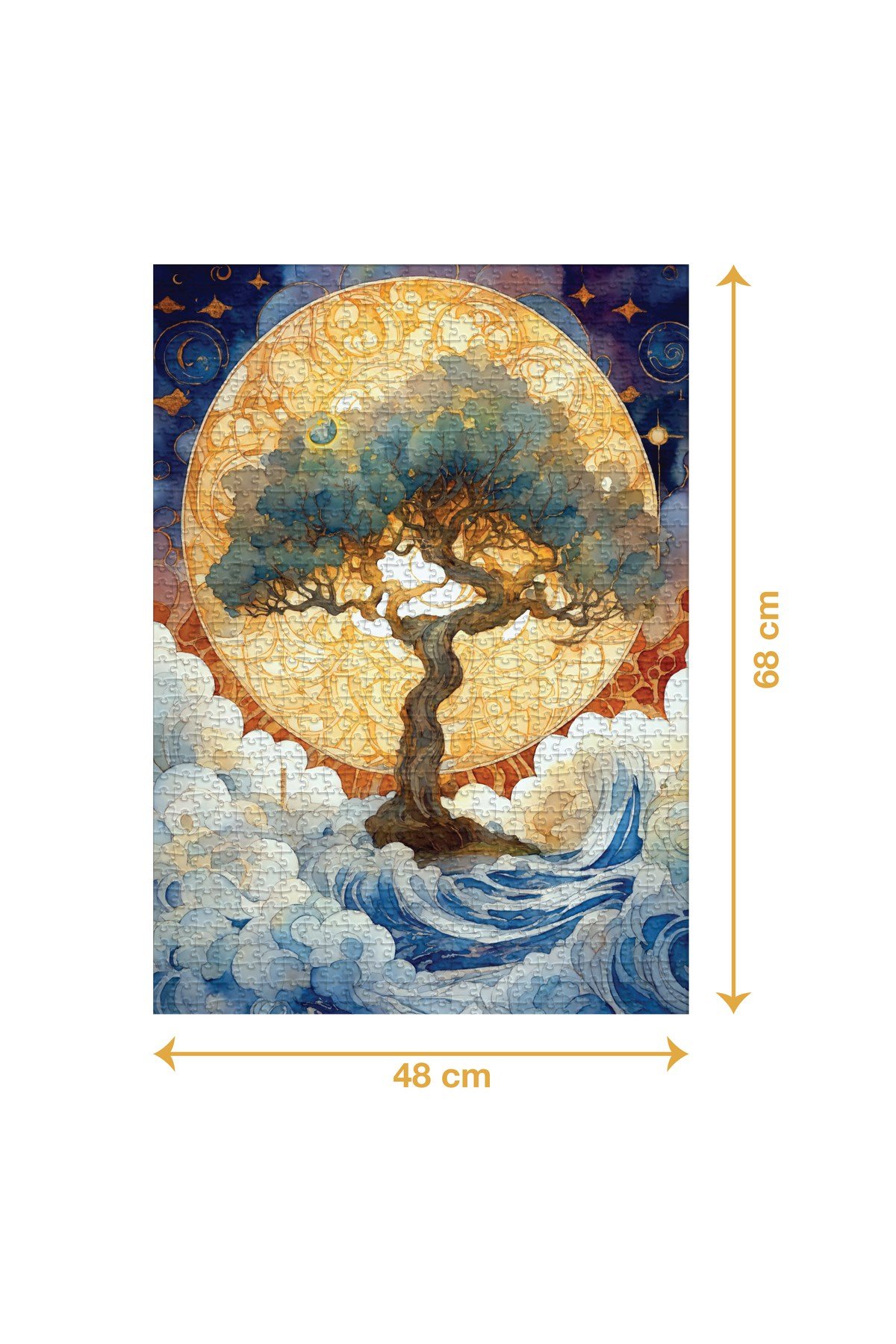 C&A Games Dolunay ve Ağaç 1000 Parça Puzzle