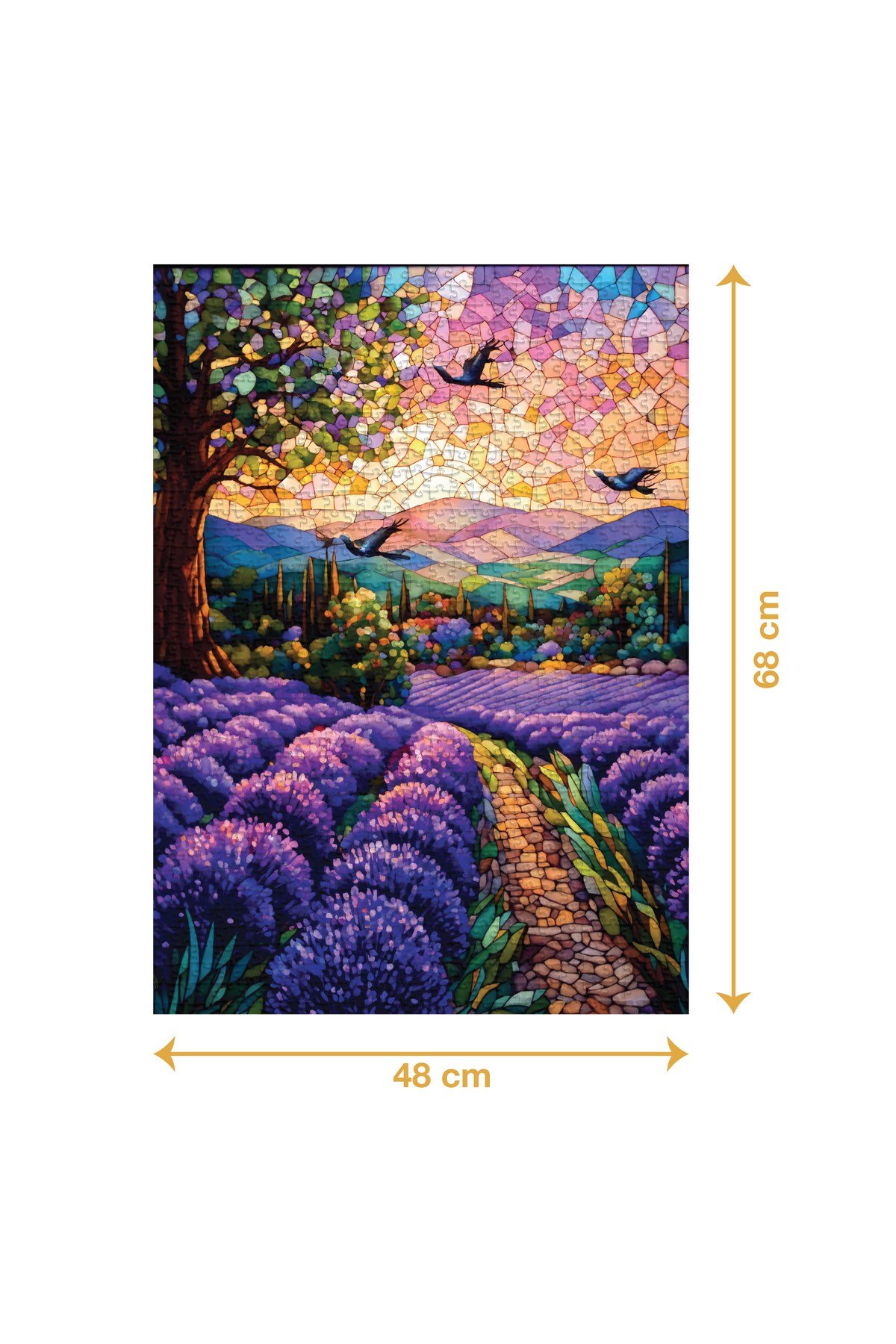 C&A Games Mor Bahçe 1000 Parça Puzzle