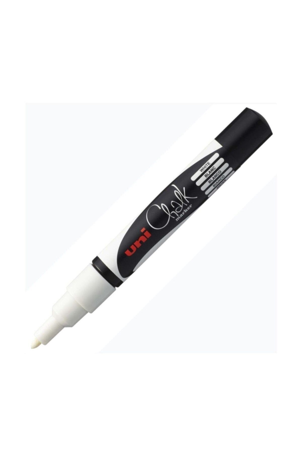 Chalk Marker Wet Wipe White 1.8-2.5mm Tahta Markörü Su Bazlı Pwe-5m Beyaz