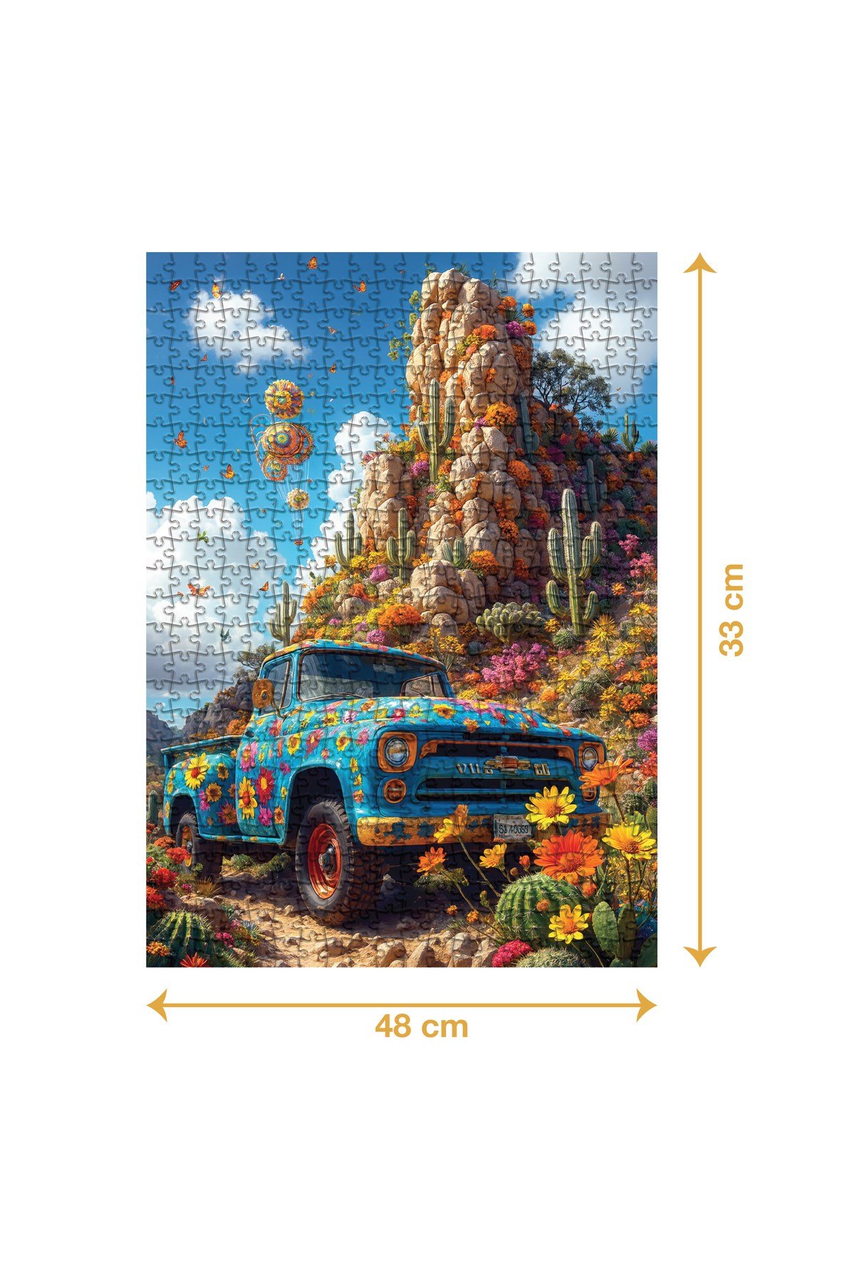 ÇİÇEKLİ KAMYON PUZZLE 500 PARÇA
