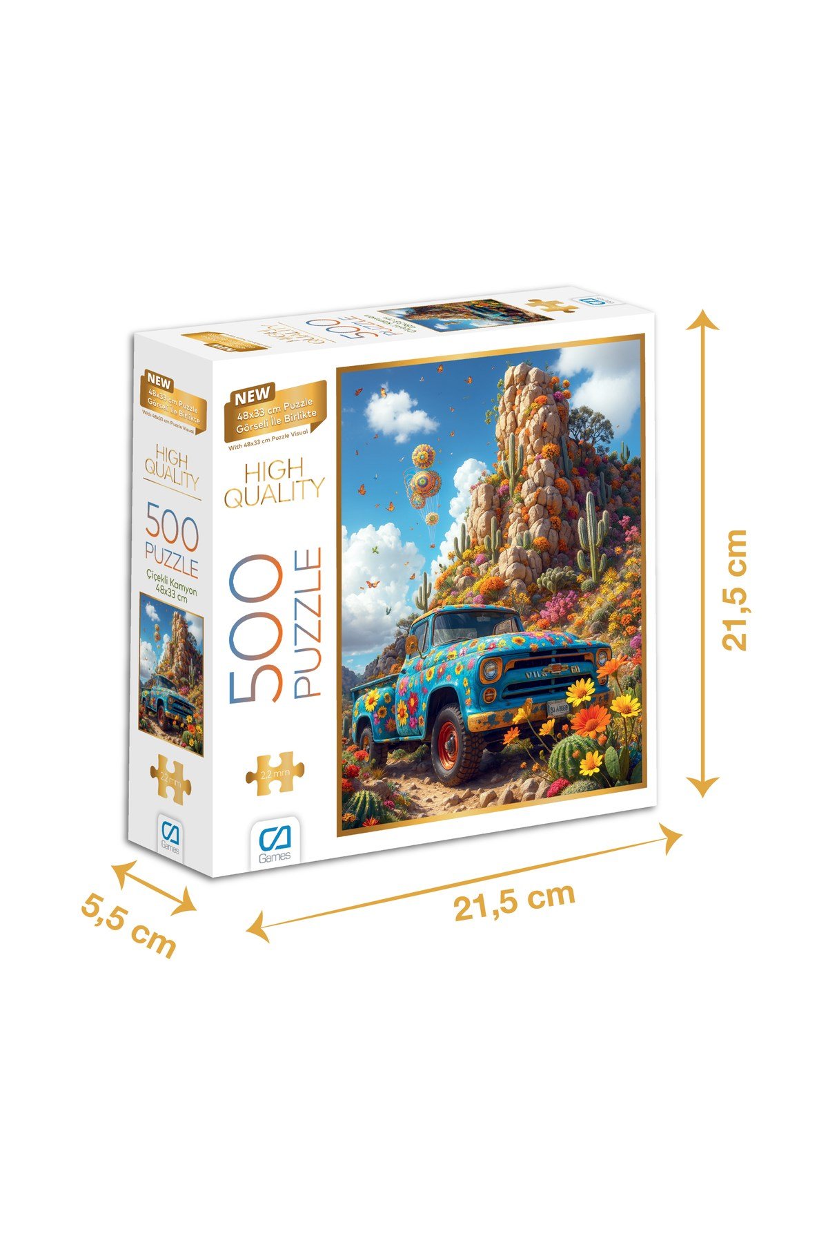 ÇİÇEKLİ KAMYON PUZZLE 500 PARÇA