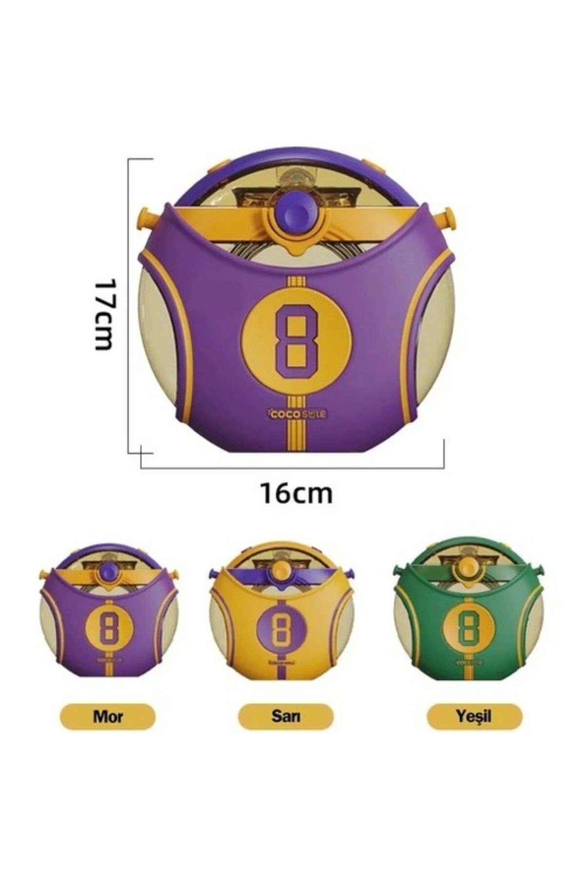 Coco Smile Vagonlife Cocosmile CS-00008 Yeşil 630ML Straw Basketball Tritan Matara
