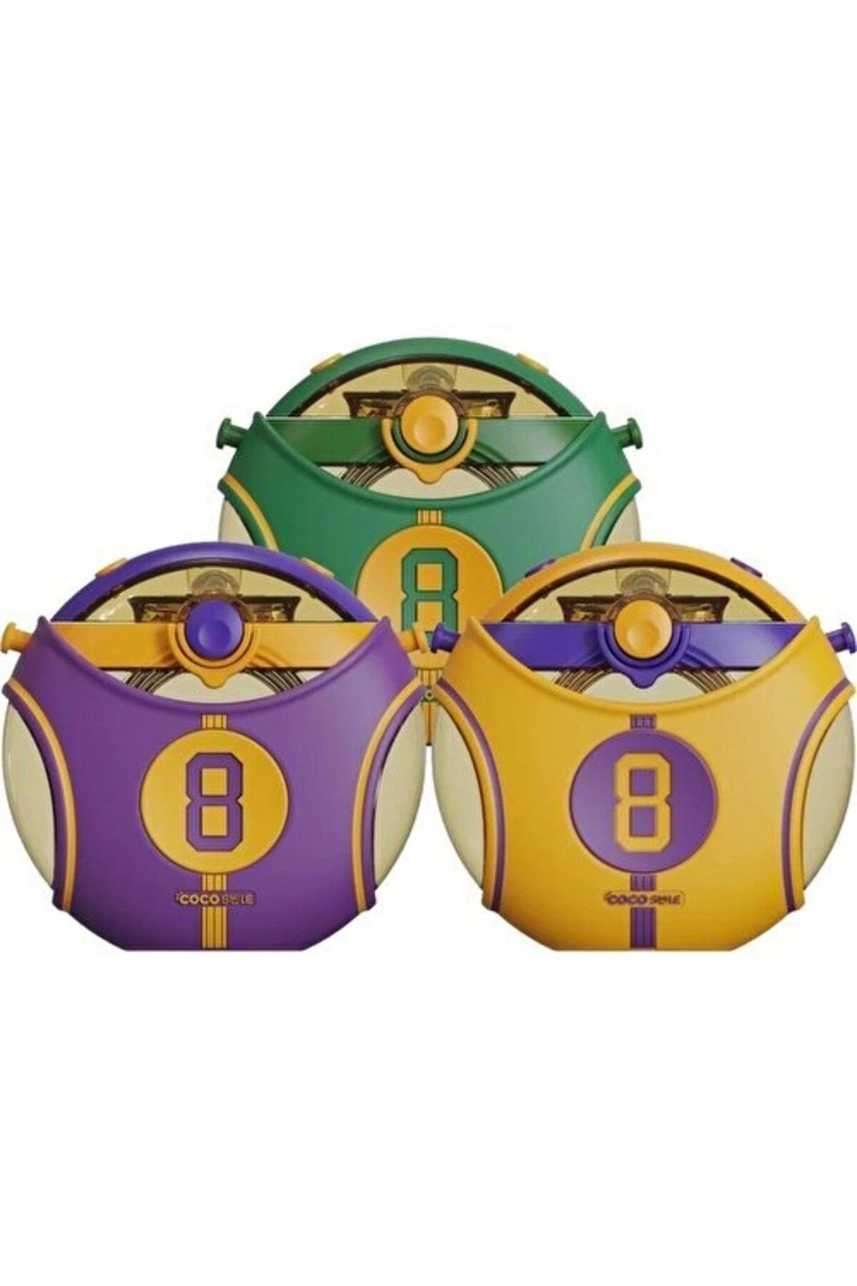 Coco Smile Vagonlife Cocosmile CS-00008 Yeşil 630ML Straw Basketball Tritan Matara