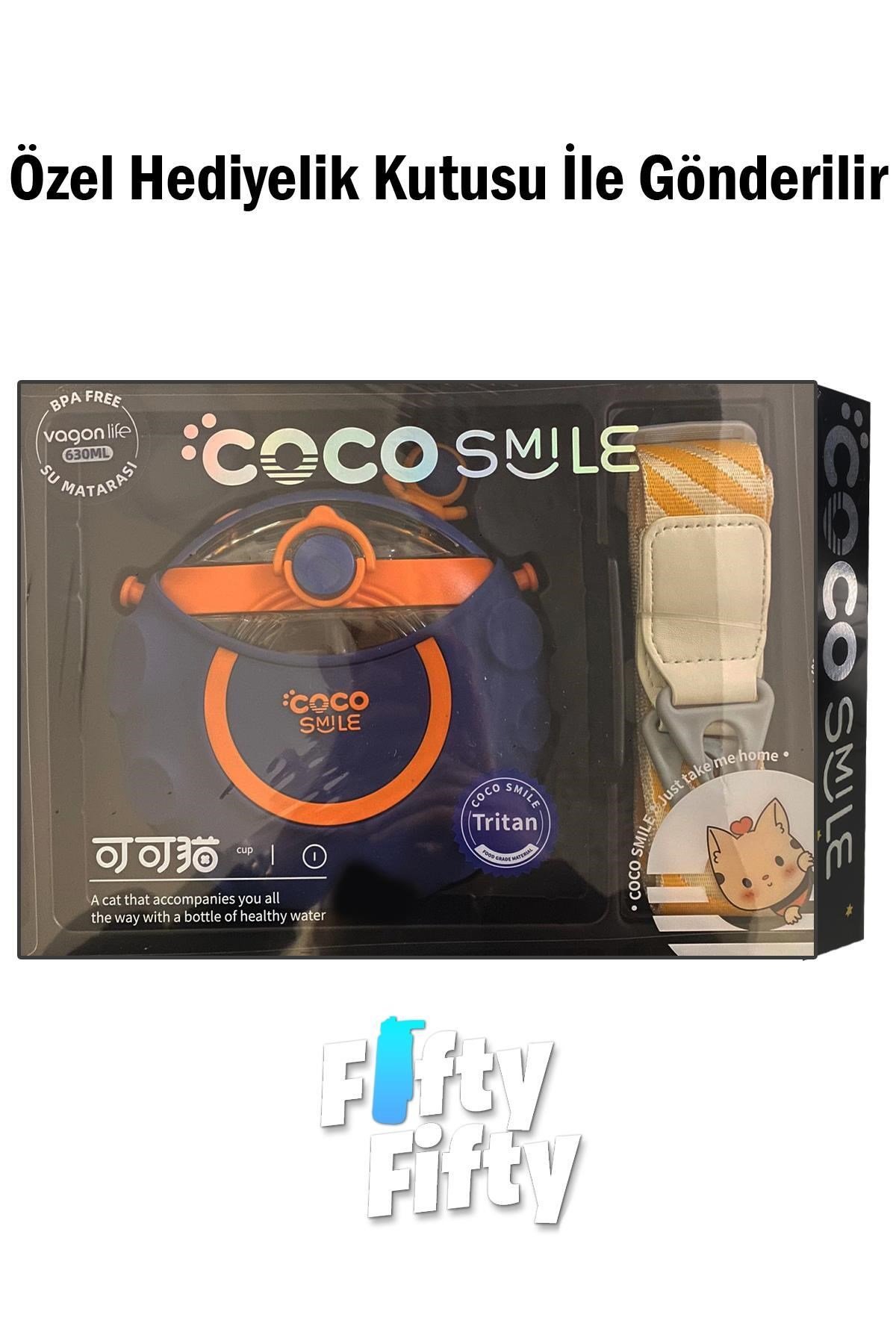 Cocosmile Özel Kutulu 630 ml Pipetli Uzay Temalı Tritan Su Matarası -boyun Askılı- 3 Farklı Model F