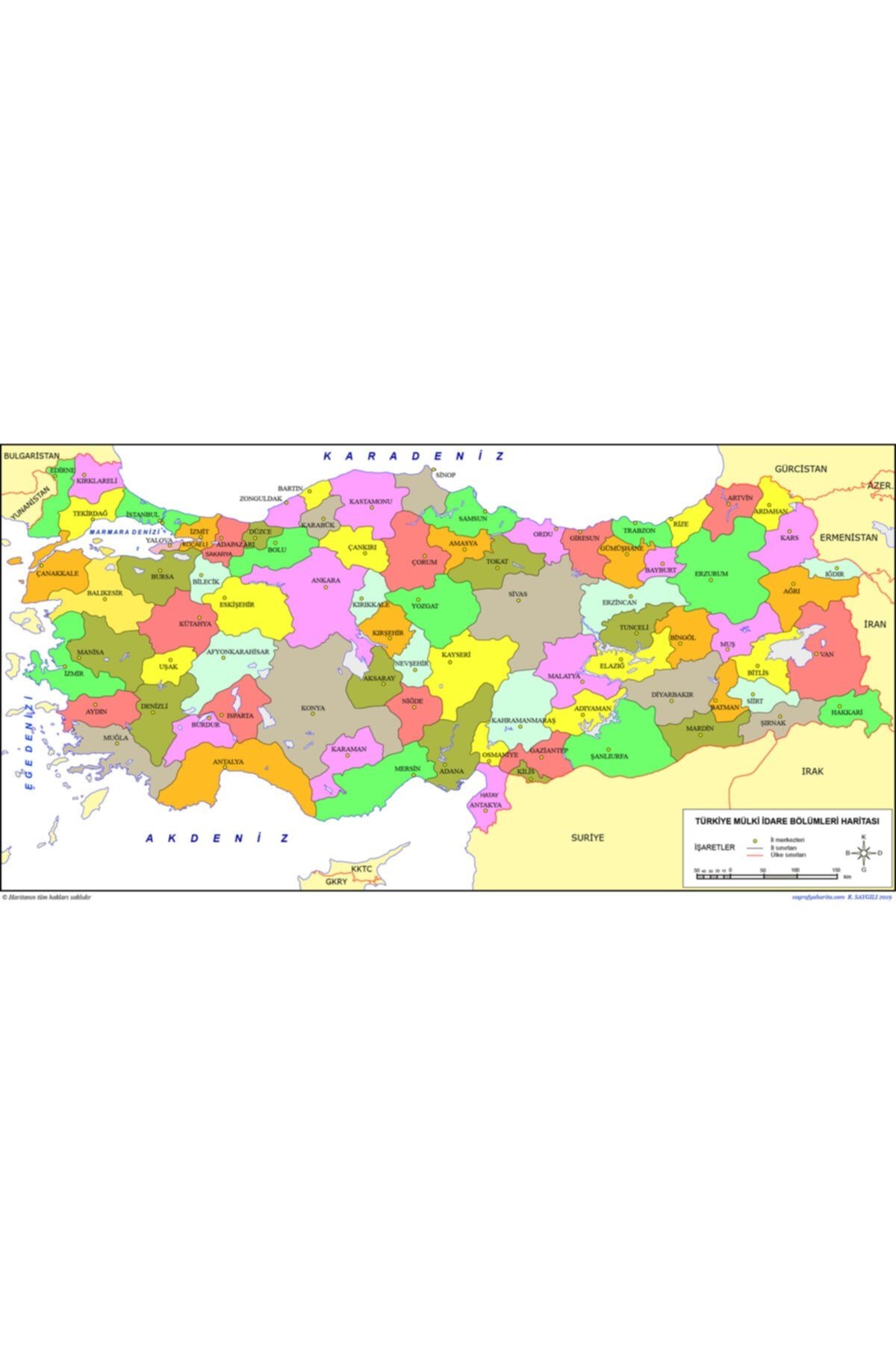 Damla Türkiye Haritası Yapboz 32 Parça
