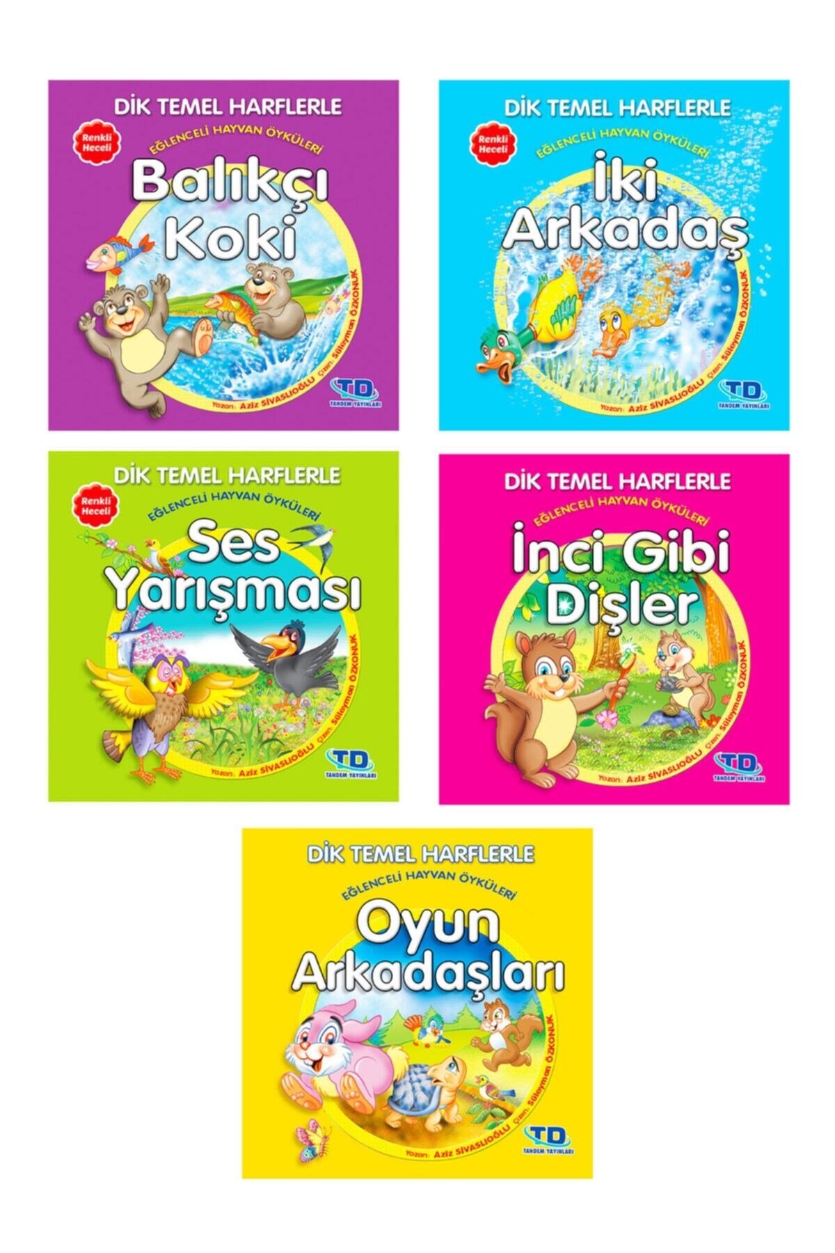 Dik Ve Temel Harflerle Eğlenceli Hayvan Öyküleri (5 KİTAP TAKIM) / 9789944414999