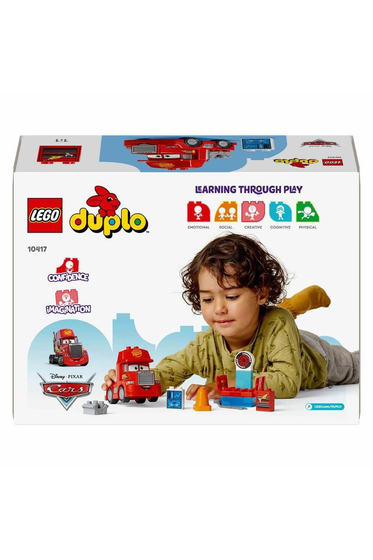 DUPLO Disney ve Pixar Arabalar Mack Yarışta 10417 - 2 Yaş ve Üzeri Çocuklar için Eğitici