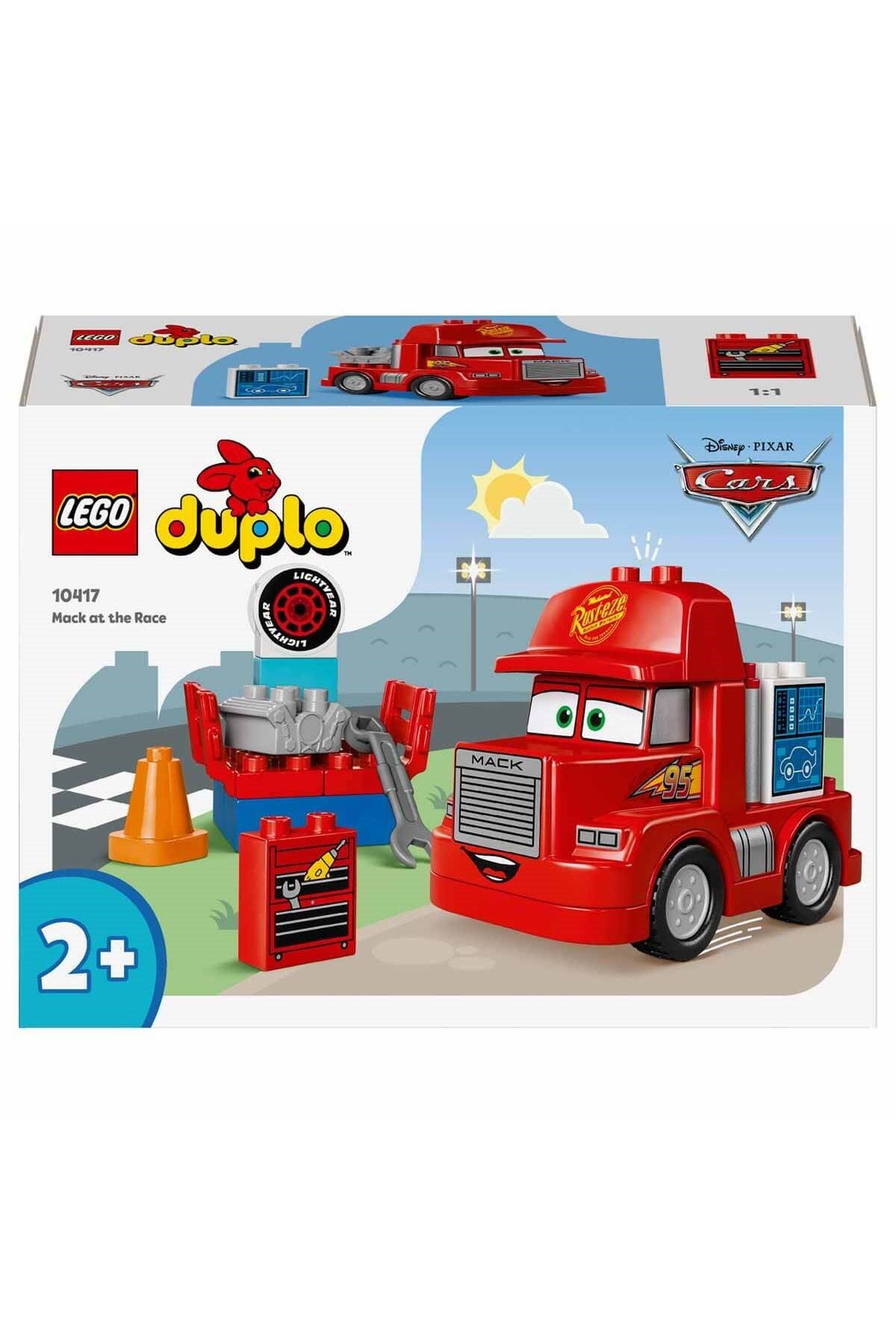 DUPLO Disney ve Pixar Arabalar Mack Yarışta 10417 - 2 Yaş ve Üzeri Çocuklar için Eğitici