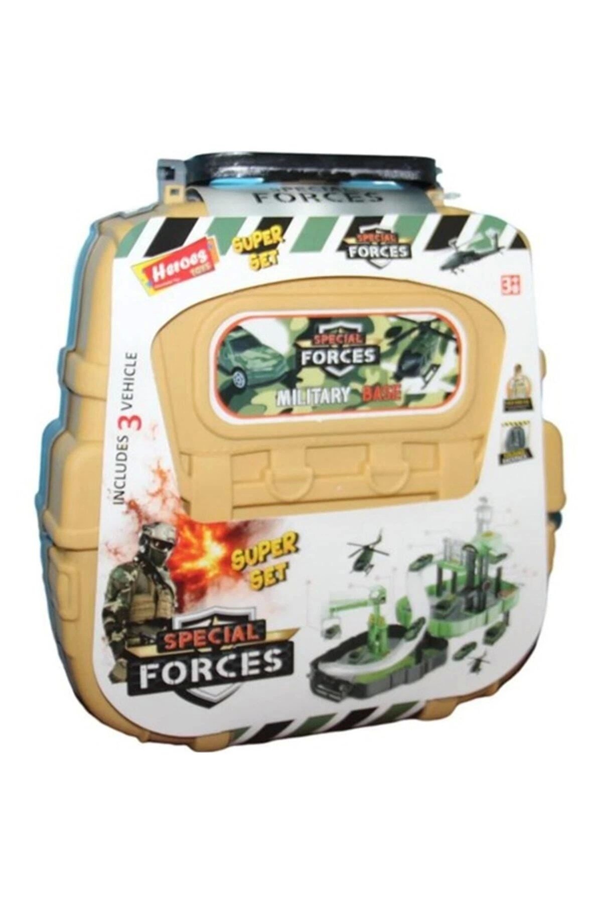 Ern Heroes Toys Çantalı Asker Seti Arabalı