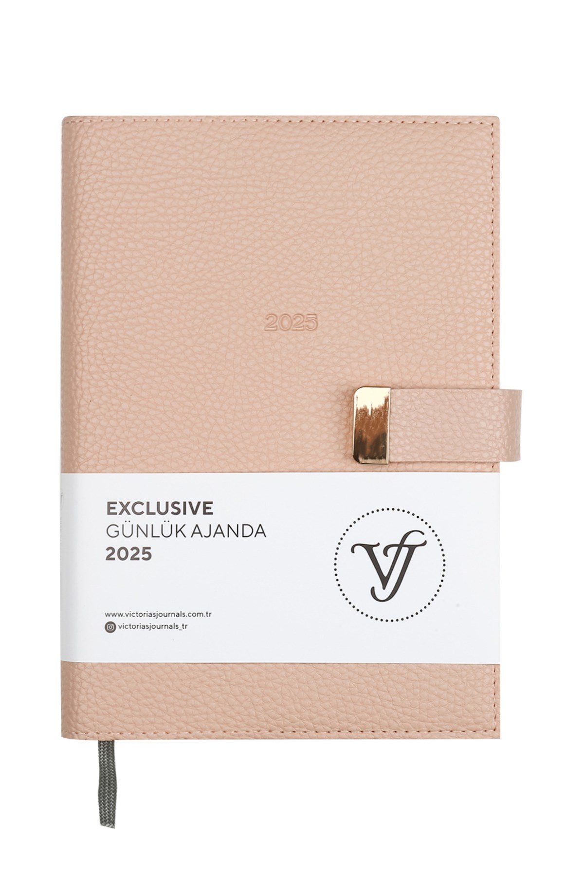 Exclusive 2025 Günlük Ajanda A5 (14x21cm) Ivory 80gr. İçi Değişebilir