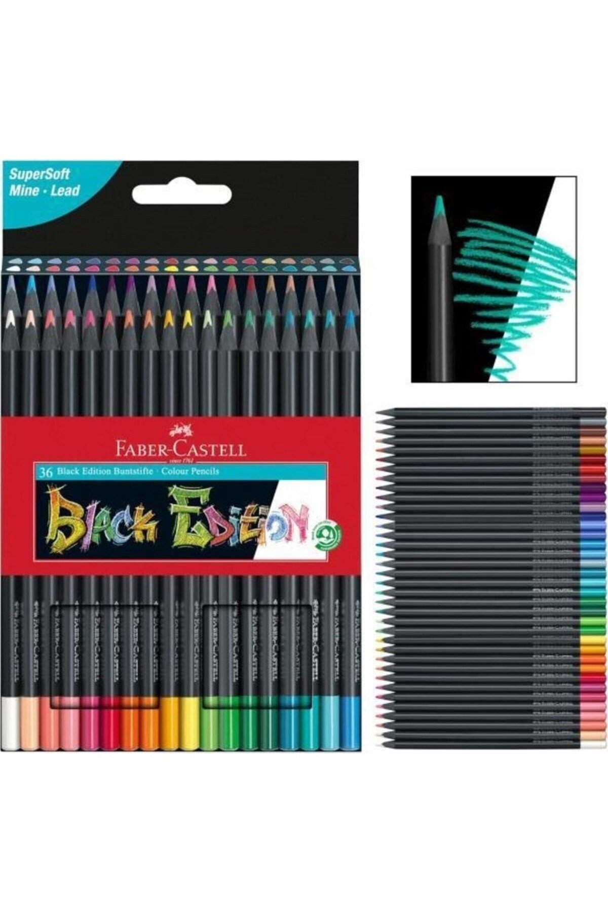 Faber Black Edıtıon 36 Renk Kuru Boya 116436