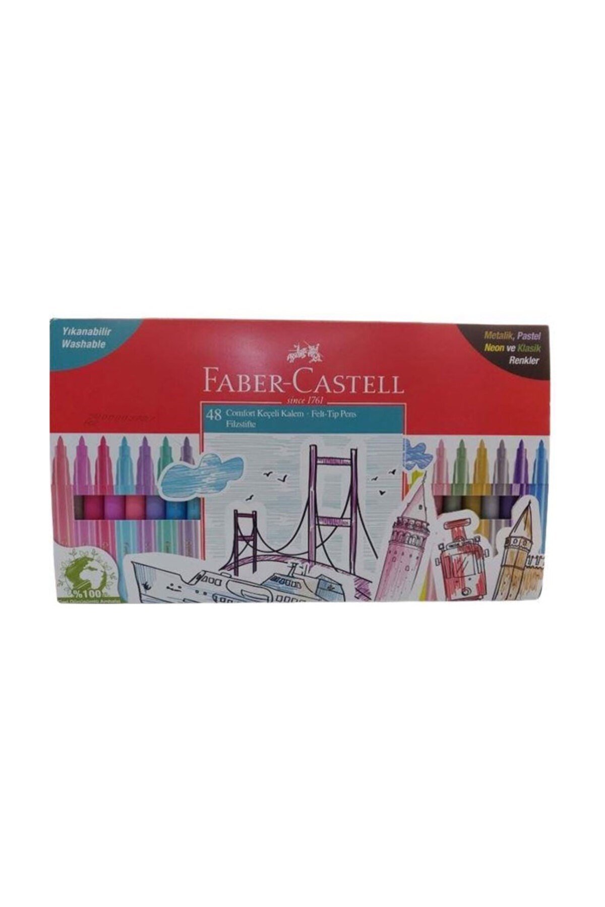Faber-Castell Comfort Keçeli Kalem Maxi Set 48 Renk 5062000012