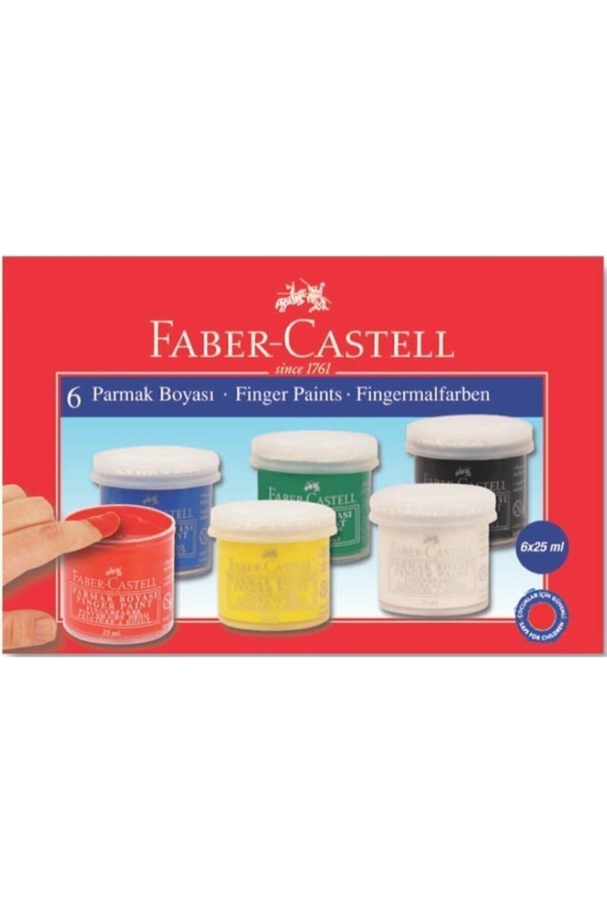 Faber Parmak Boyası 6 Renk 160402 8690826160426 - Mavi